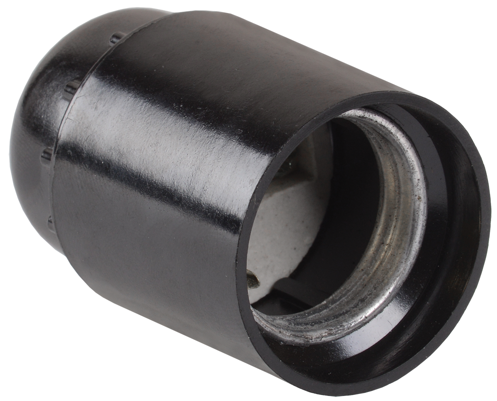 Патрон подвесной Пкб27-04-К01 карболитовый Е27 черный (50шт) (стикер на изделии) IEK