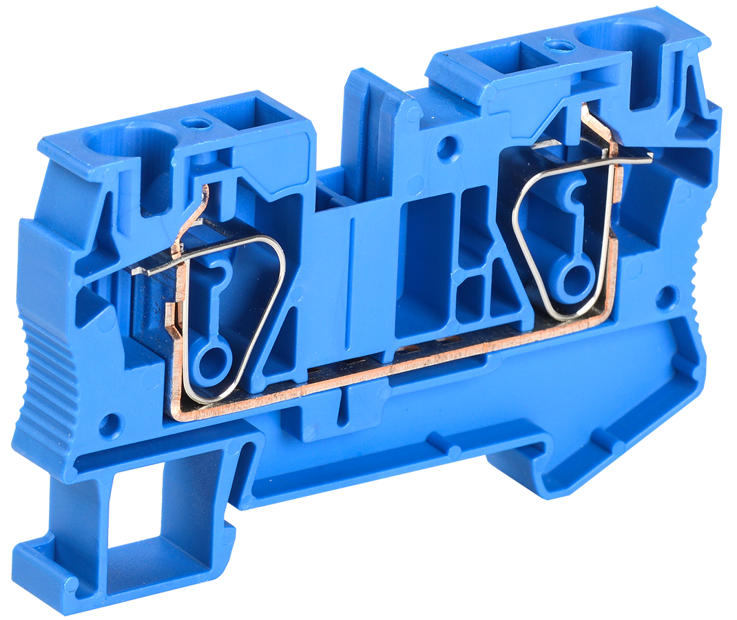 Клемма пружинная КПИ 2в-6 57А синяя IEK