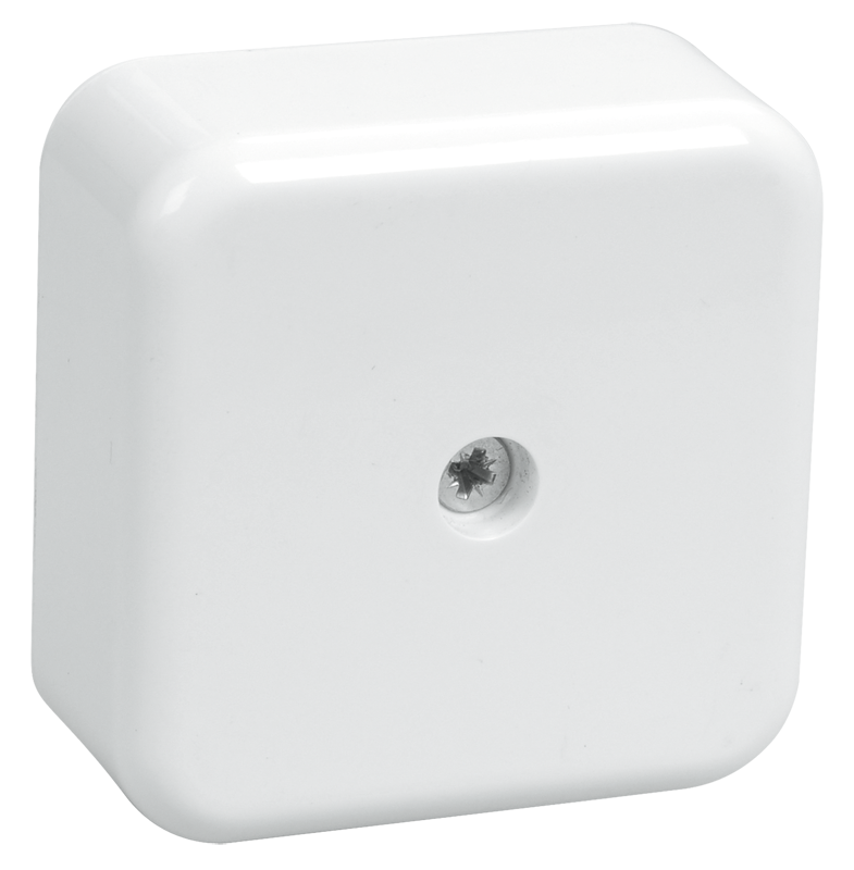 Коробка распаячная КМ41205-01 для открытой проводки безгалогенная (HF) 50х50х20мм белая IEK