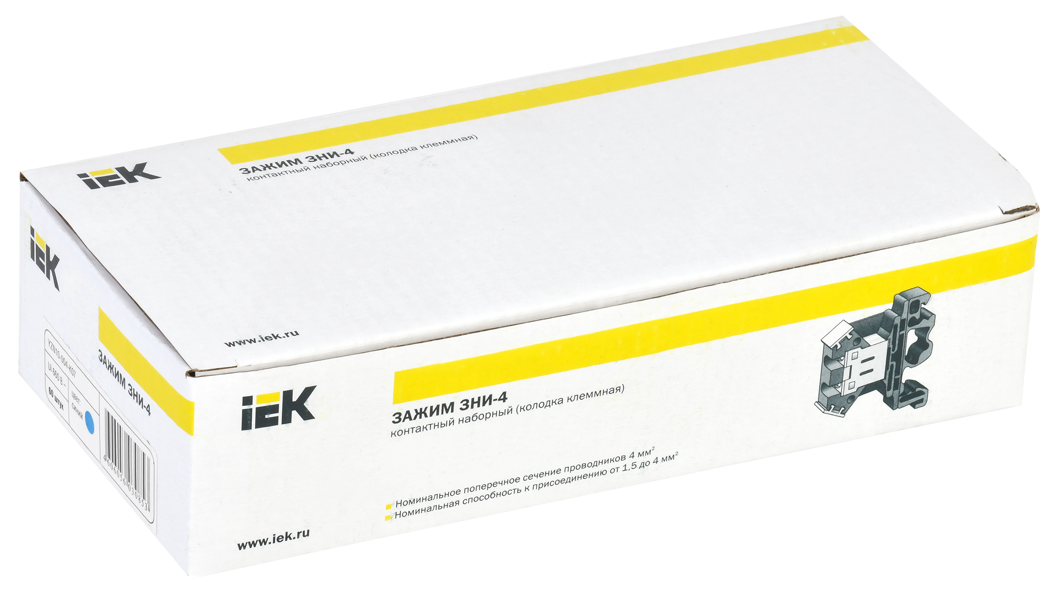 Зажим наборный ЗНИ-4мм2 (JXB35А) синий IEK