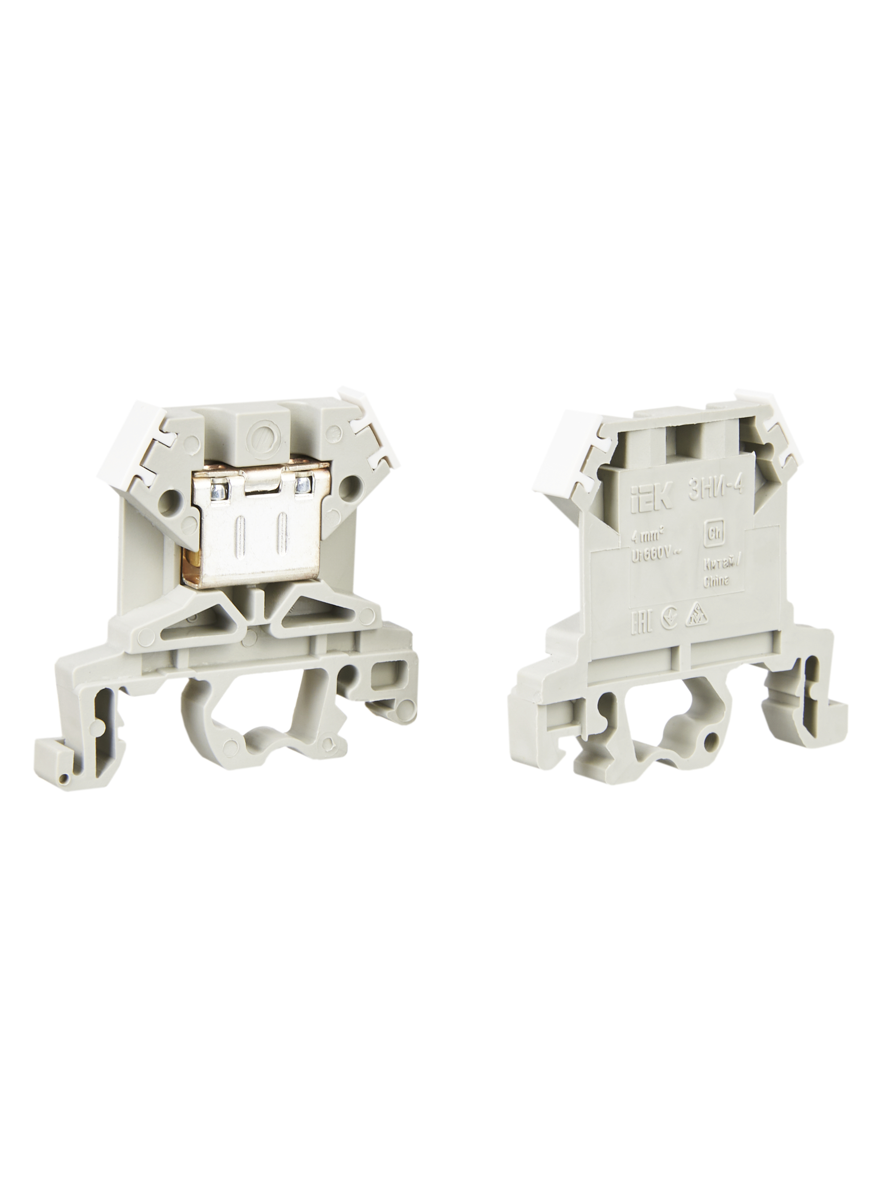 Зажим наборный ЗНИ-4мм2 (JXB35А) серый IEK