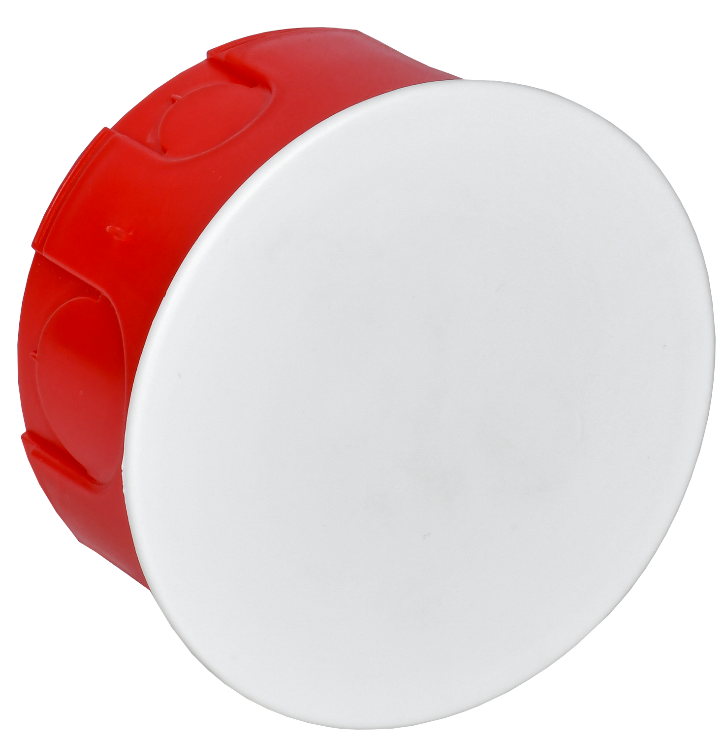 Коробка распаячная КМ41007 для твердых стен безгалогенная (HF) D=80х40мм с крышкой IEK