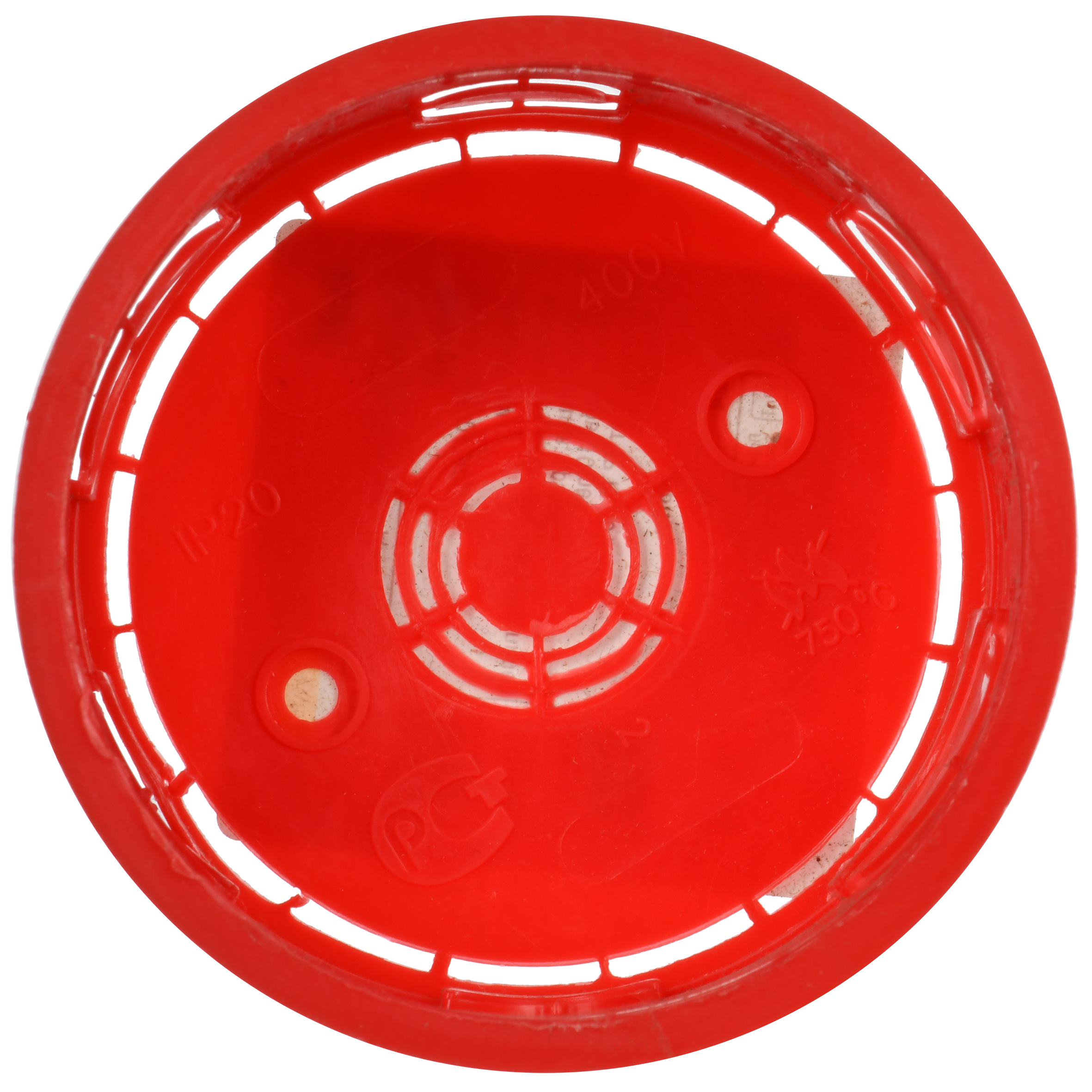 Коробка распаячная КМ41007 для твердых стен безгалогенная (HF) D=80х40мм с крышкой IEK