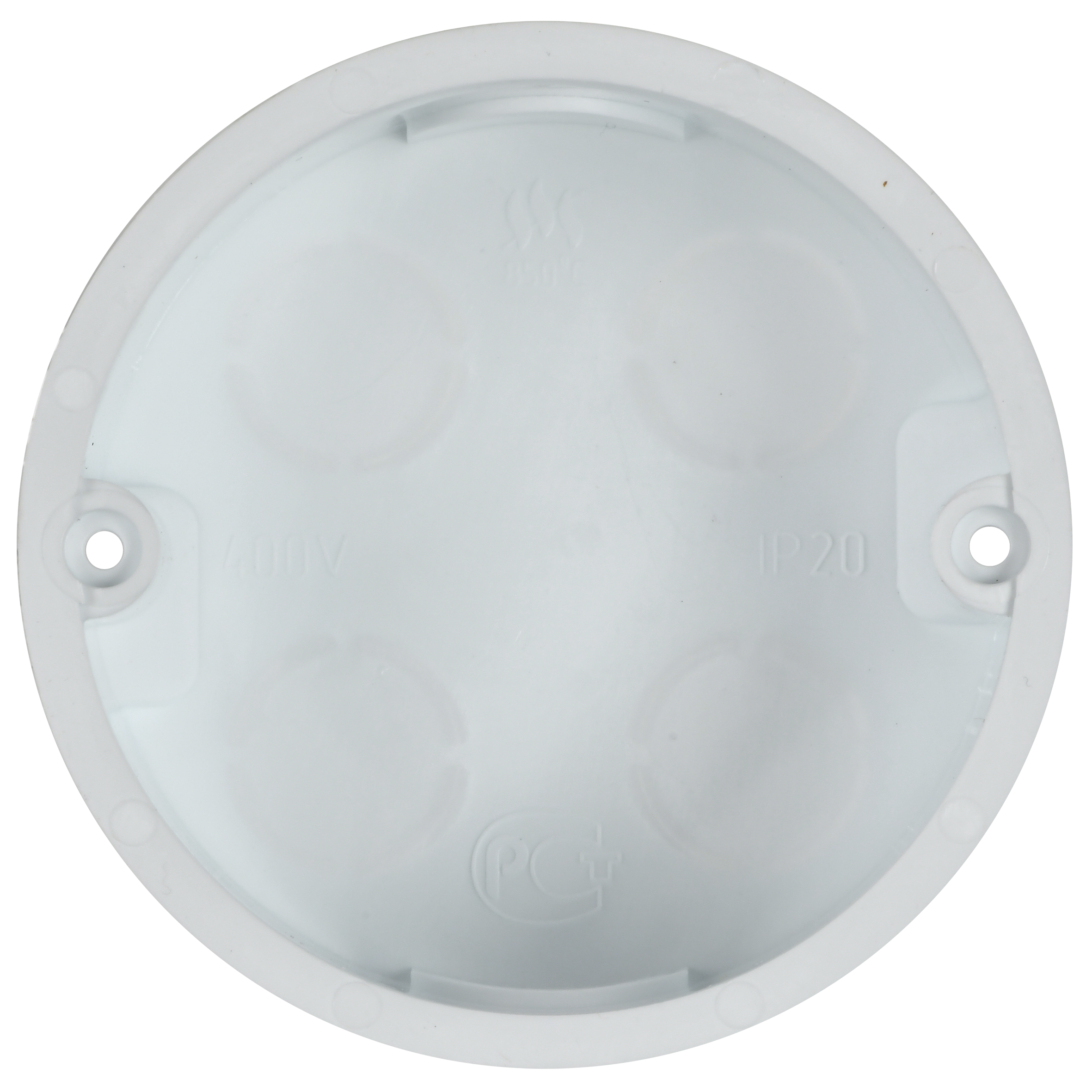 Коробка распаячная КМ41004 для твердых стен безгалогенная (HF) D=80х40мм с крышкой IEK