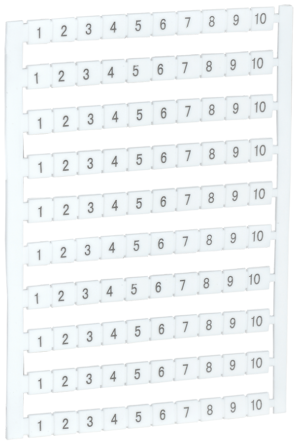 Маркеры для КВИ-4/16мм2 с нумерацией №№ 1-10 IEK