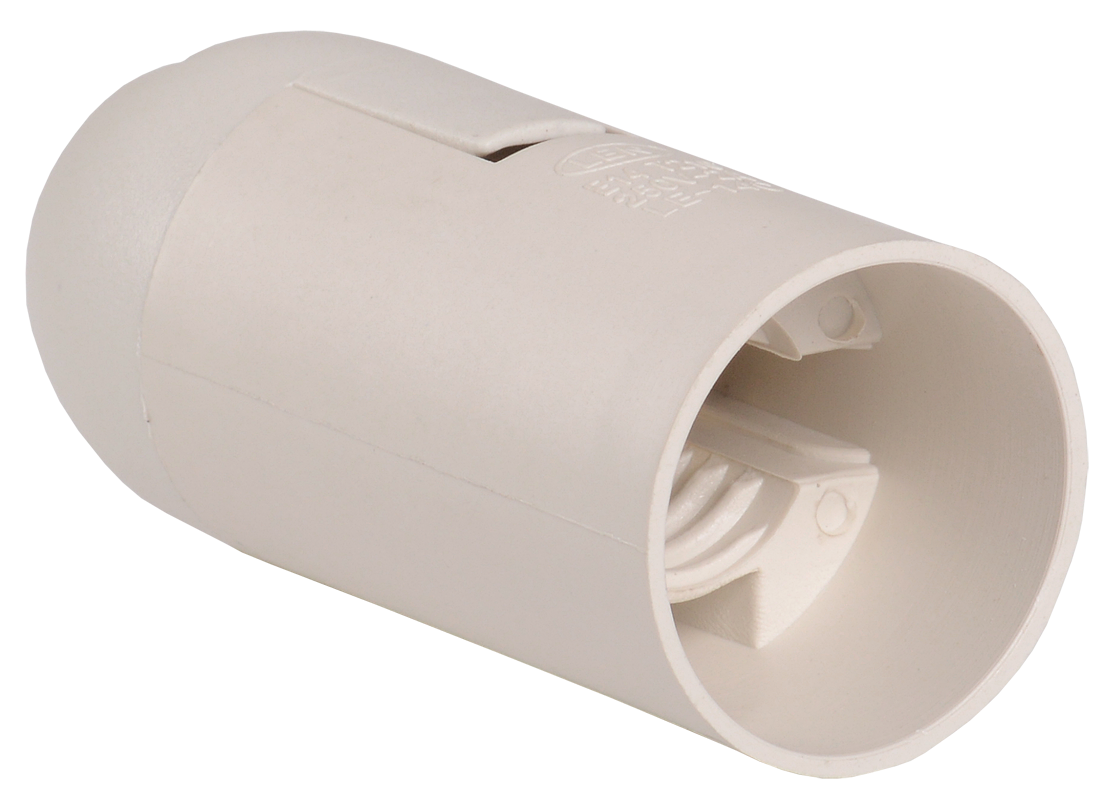 Патрон подвесной Ппл14-02-К02 пластик Е14 белый (индивидуальный пакет) IEK