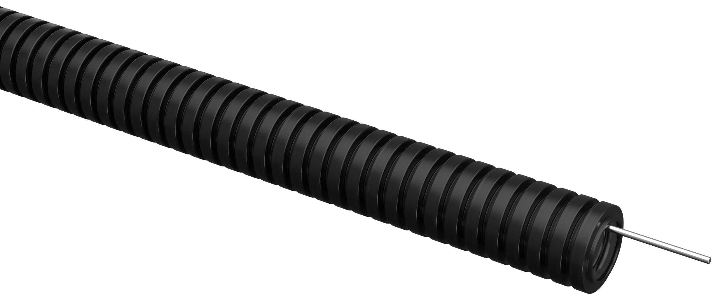 ELASTA Труба гофрированная ПВХ d=20мм с зондом черная (100м) IEK