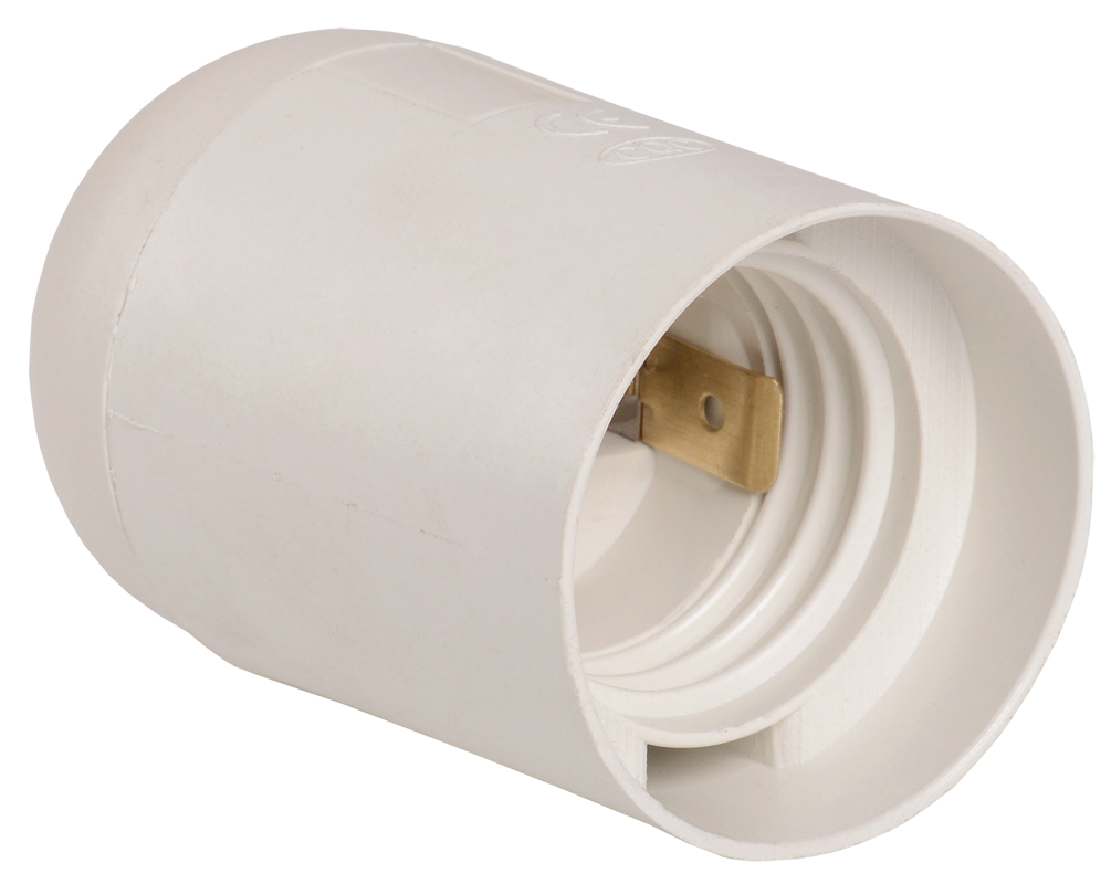 Патрон подвесной Ппл27-04-К02 пластик Е27 белый (50шт) (стикер на изделии) IEK