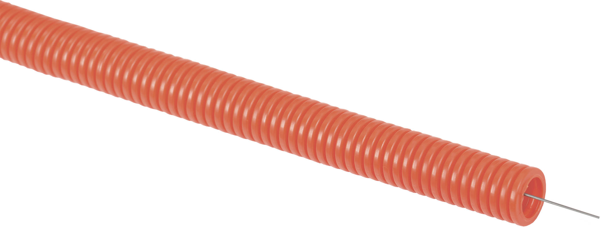 Труба гофрированная ПНД d=16мм с зондом оранжевая (50м) IEK