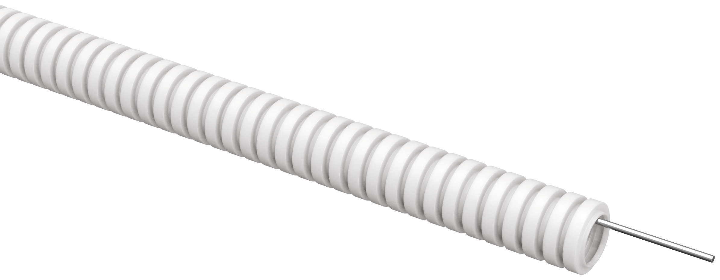 ELASTA Труба гофрированная ПВХ d=16мм с зондом белая (100м) IEK
