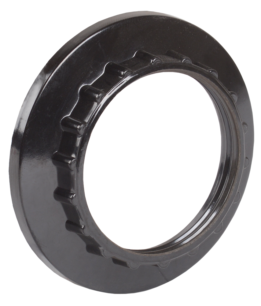 Кольцо абажурное КП27-К01 к патрону Е27 бакелит черный (индивидуальный пакет) IEK