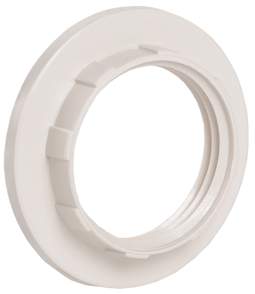 Кольцо абажурное КП14-К02 к патрону Е14 пластик белый (индивидуальный пакет) IEK