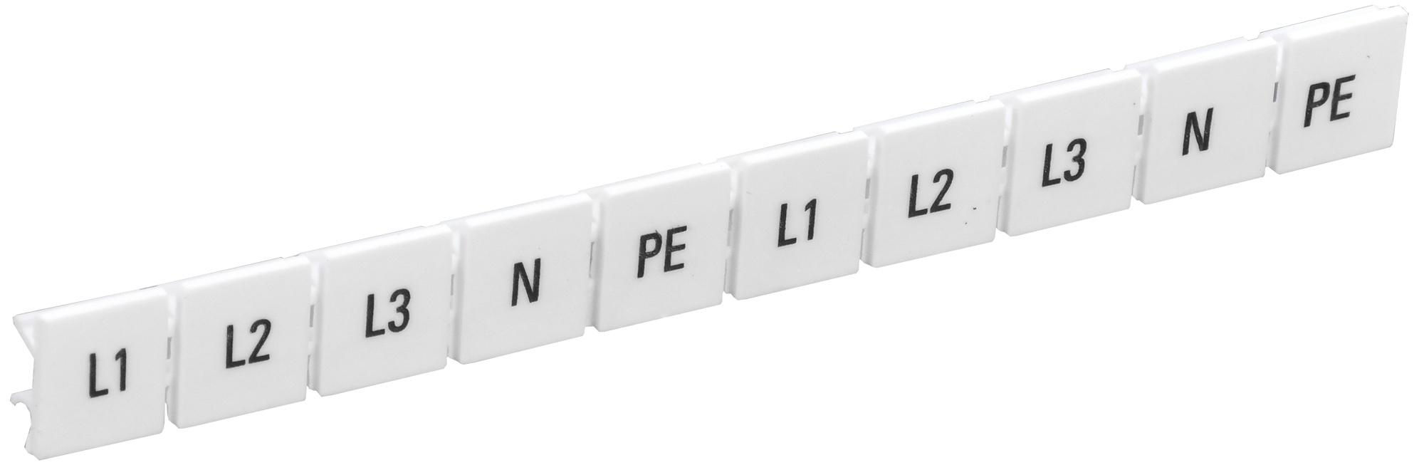 Маркеры для КПИ-10мм2 с символами "L1, L2, L3, N, PE" IEK