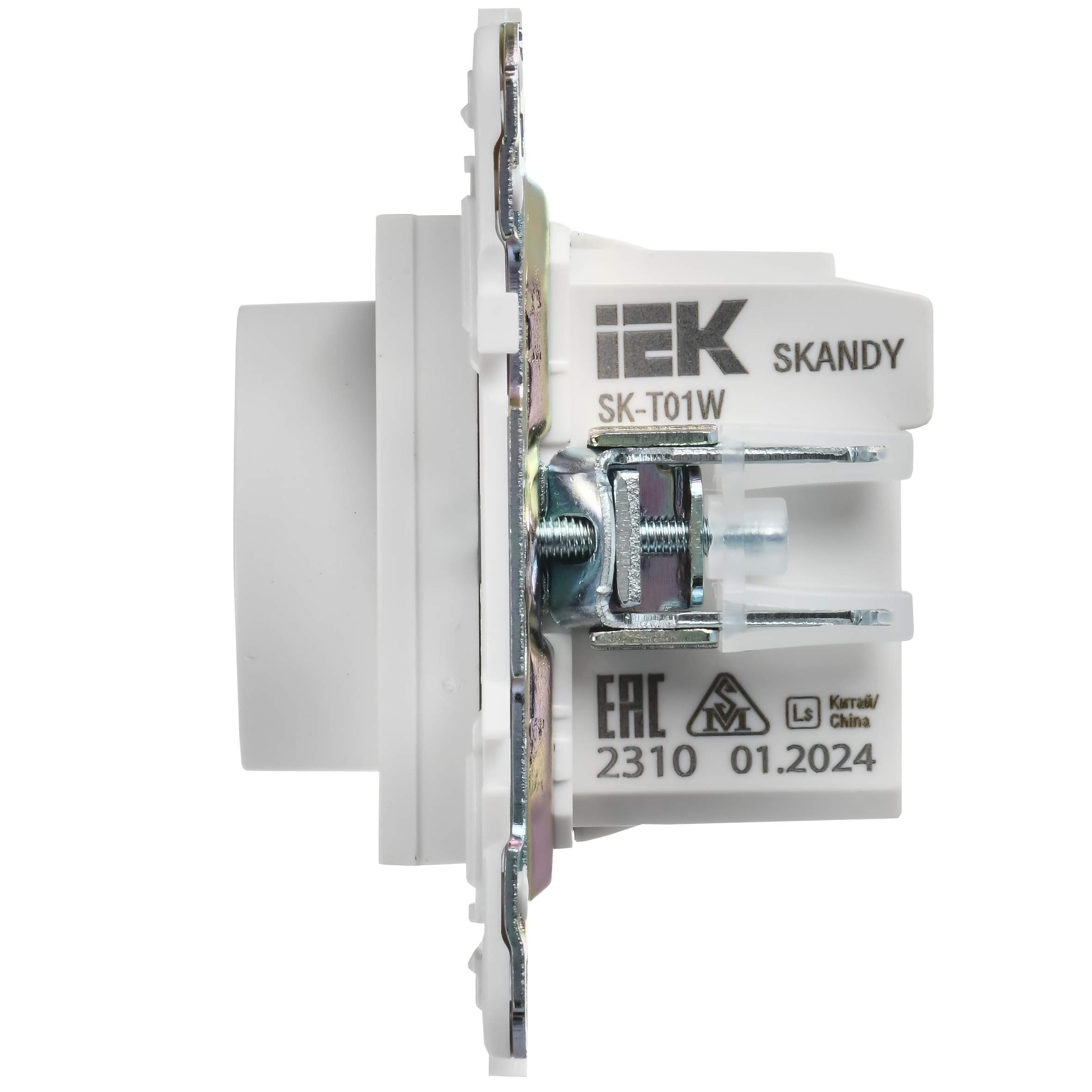 SKANDY Термостат электронный с индикацией SK-T01W арктический белый IEK