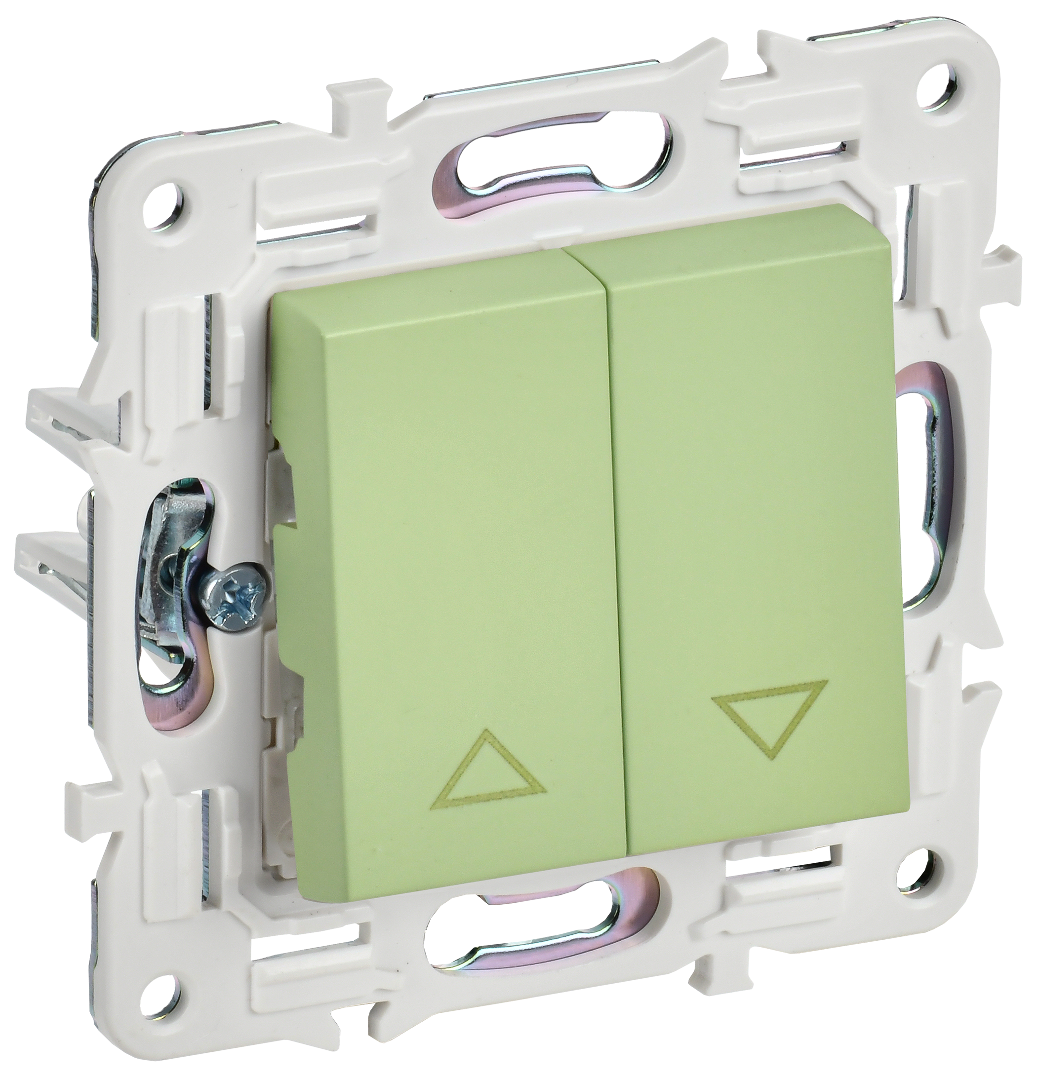 SKANDY Выключатель жалюзи 10А SK-V12G мятный IEK