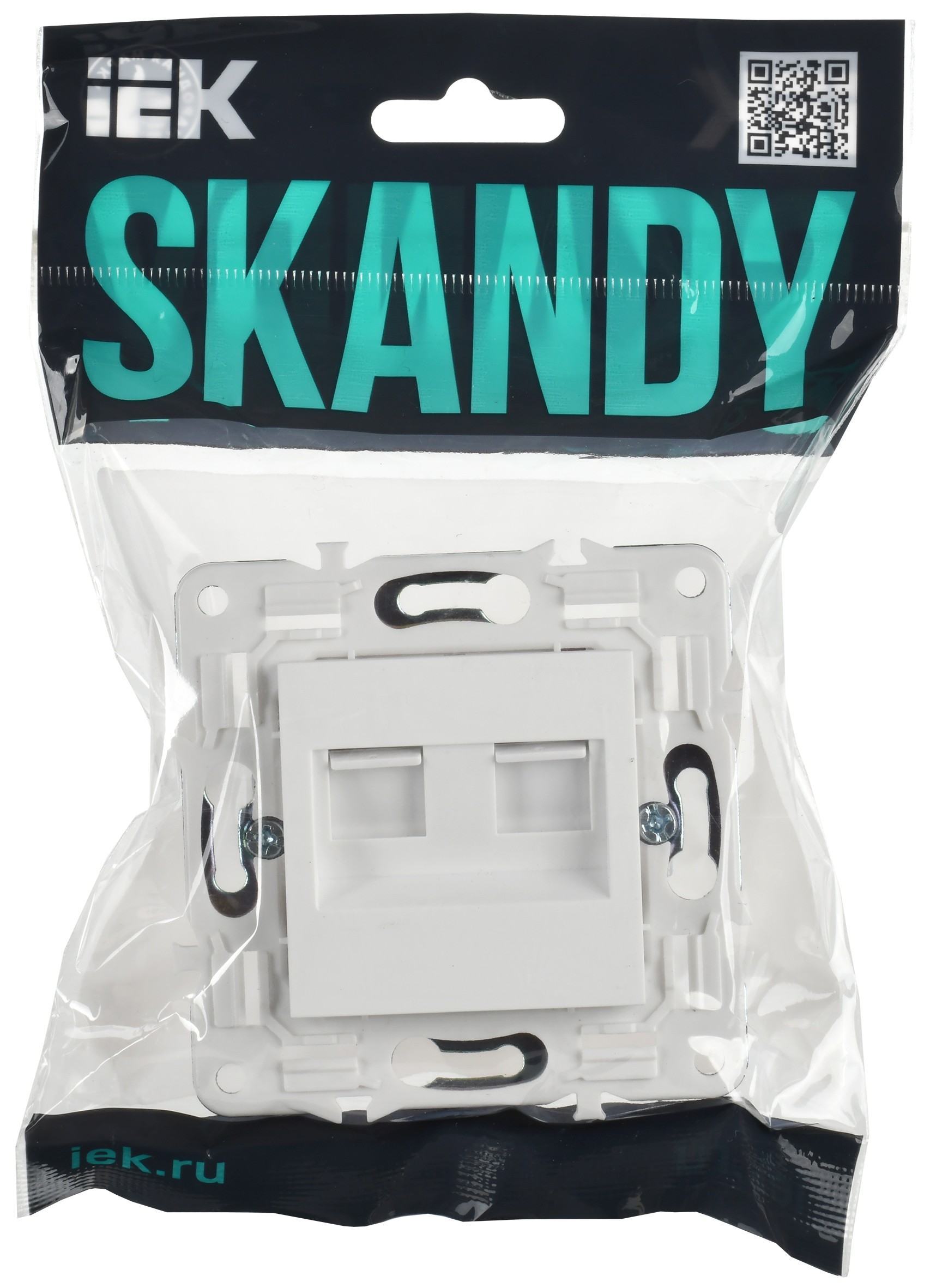 SKANDY Розетка компьютерная двойная RJ45 кат.6 SK-K04W арктический белый IEK