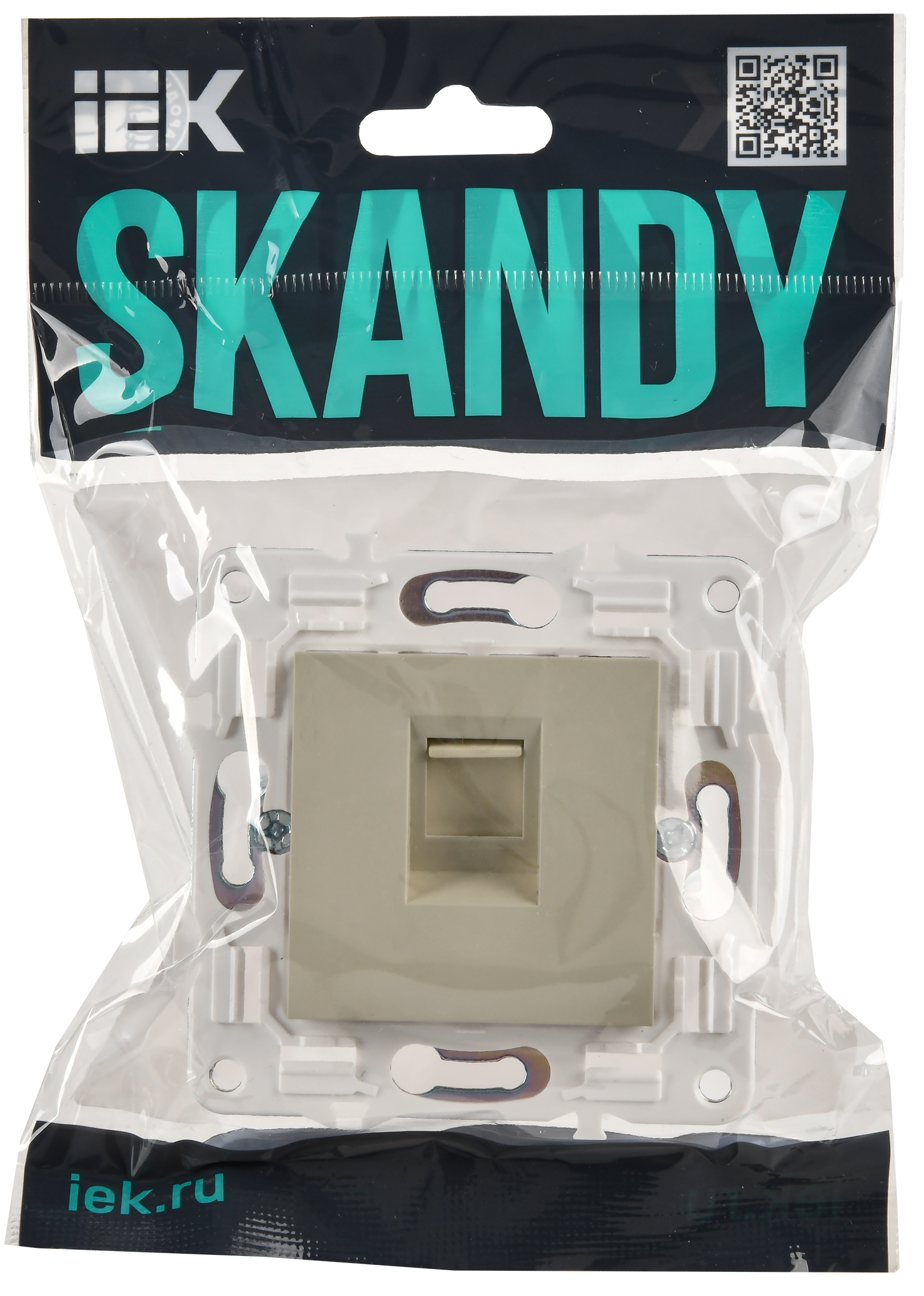 SKANDY Розетка компьютерная RJ45 кат.5E SK-K01B бежевый IEK