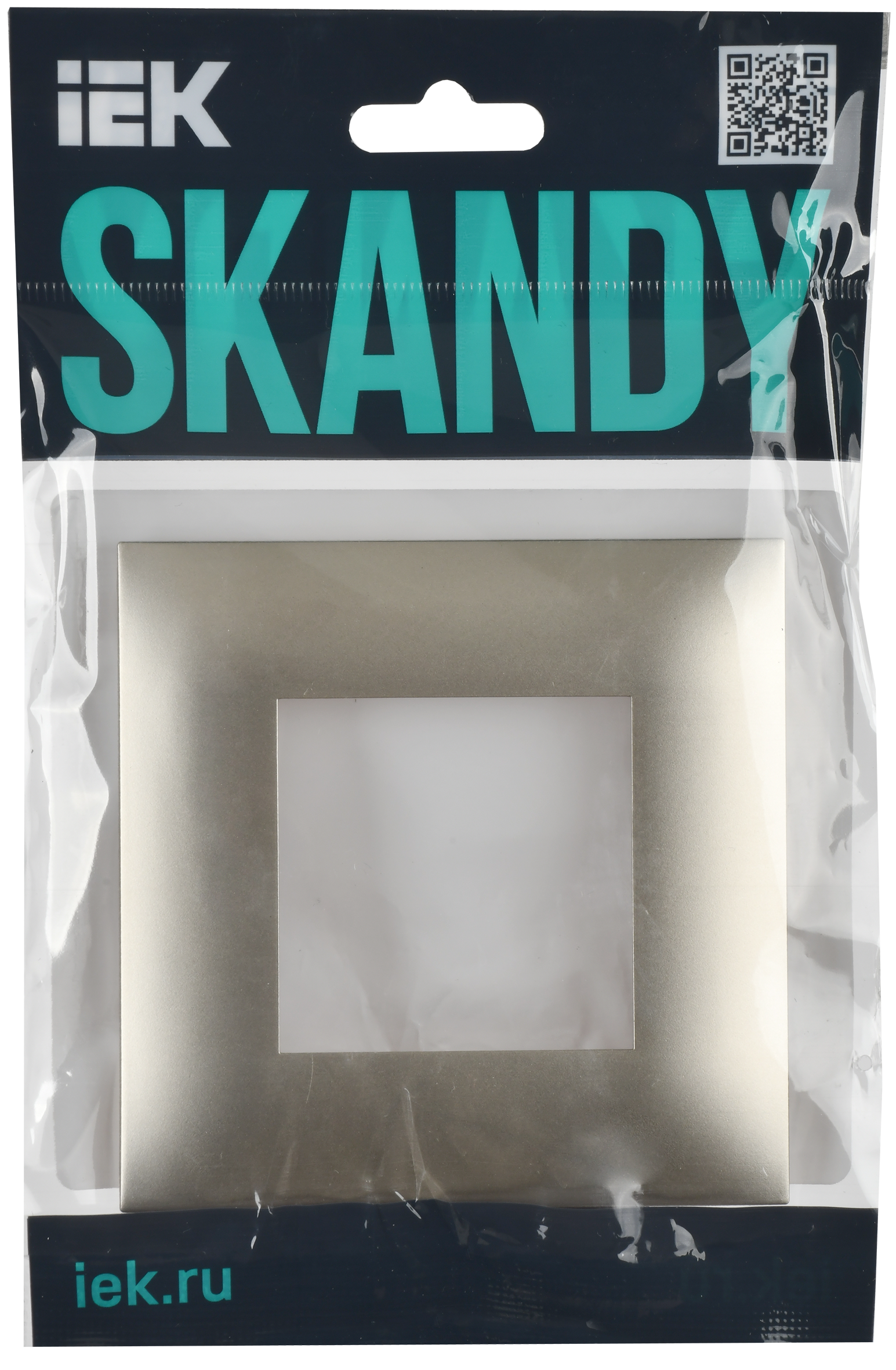 SKANDY Рамка 1-местная SK-F01Sh шампань IEK