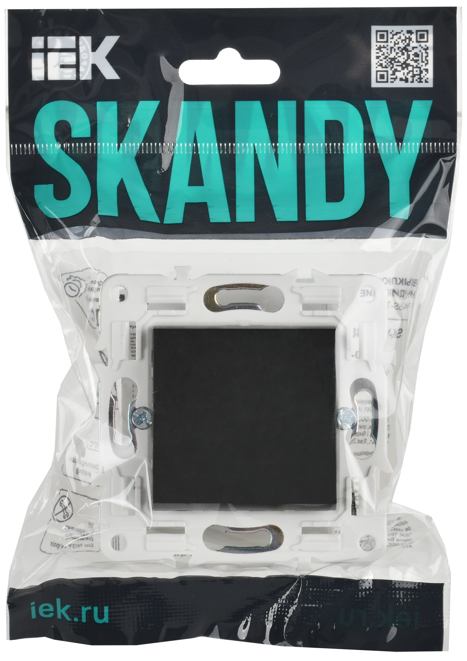 SKANDY Заглушка с суппортом SK-C01Bl черный IEK