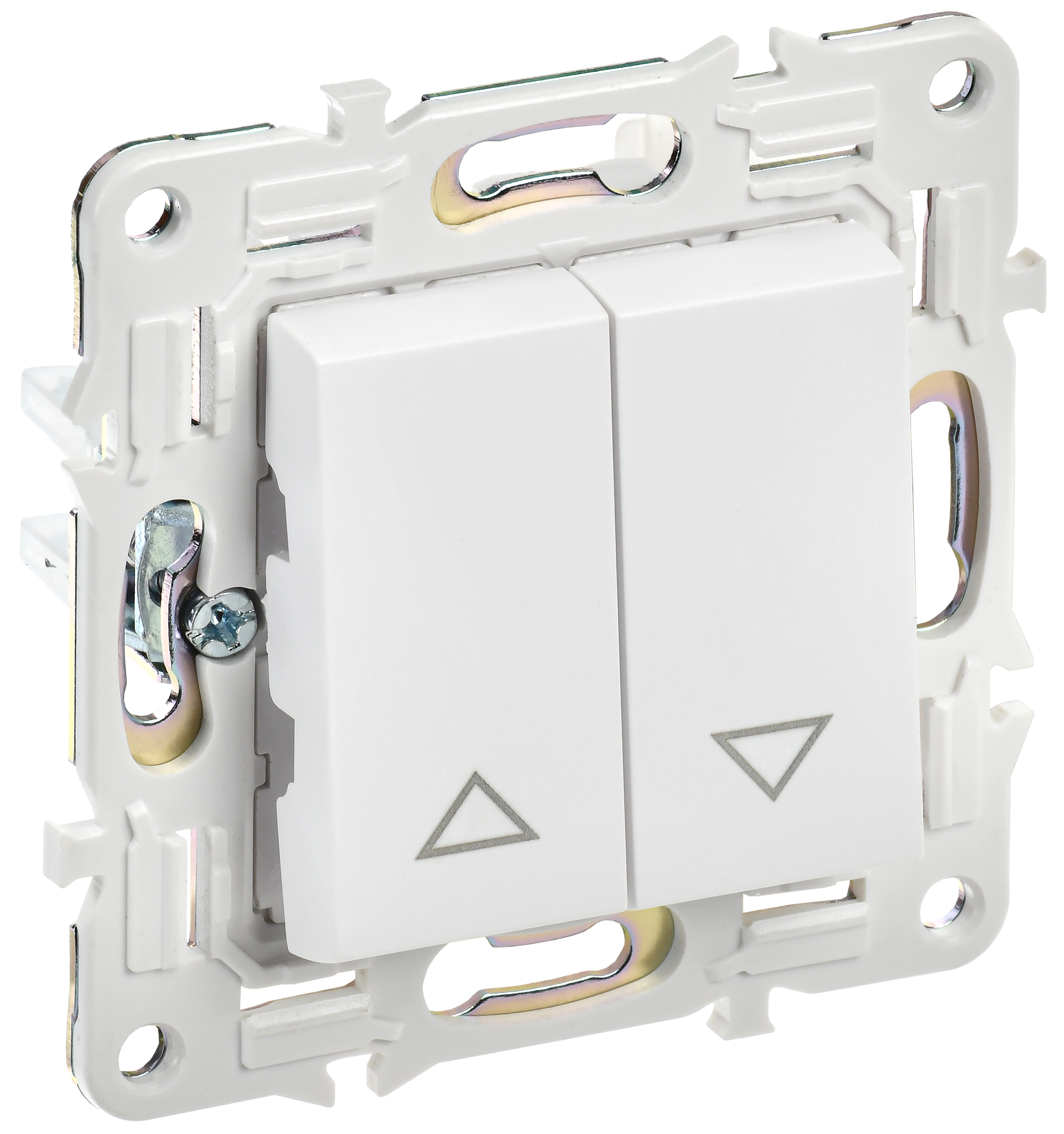 SKANDY Выключатель жалюзи 10А SK-V12W арктический белый IEK