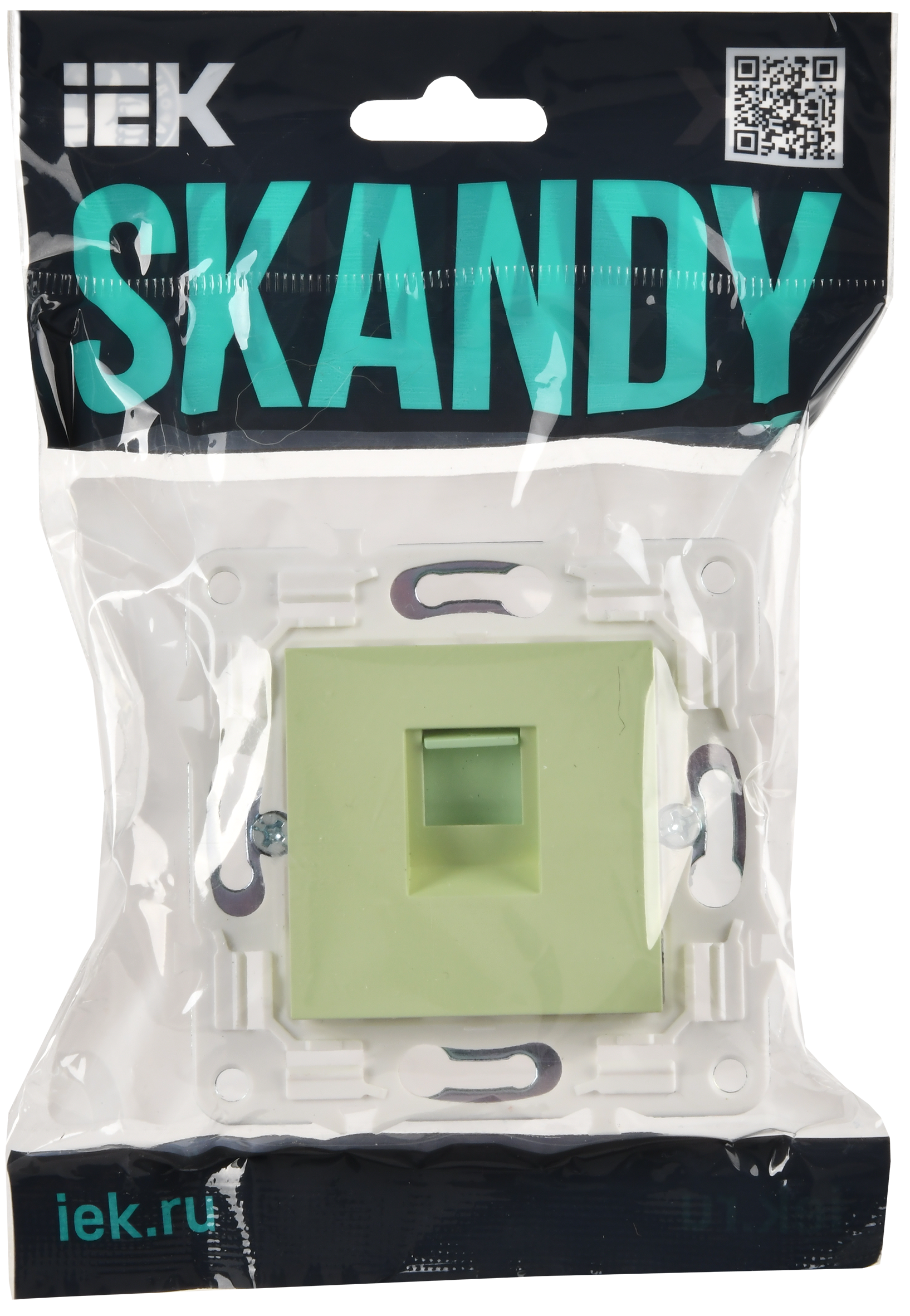 SKANDY Розетка компьютерная RJ45 кат.5E SK-K01G мятный IEK