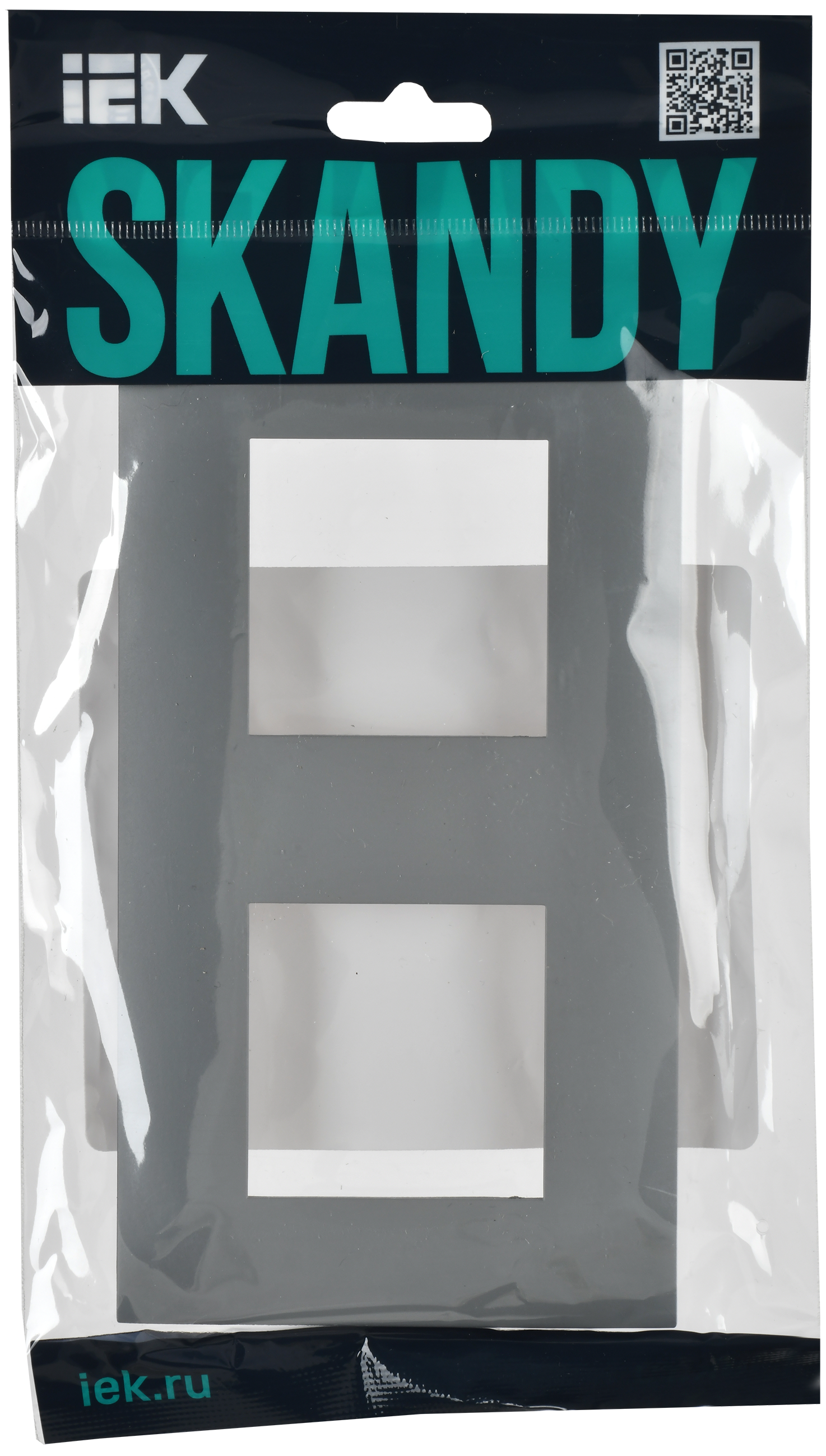 SKANDY Рамка 2-местная SK-F02Gr серый IEK