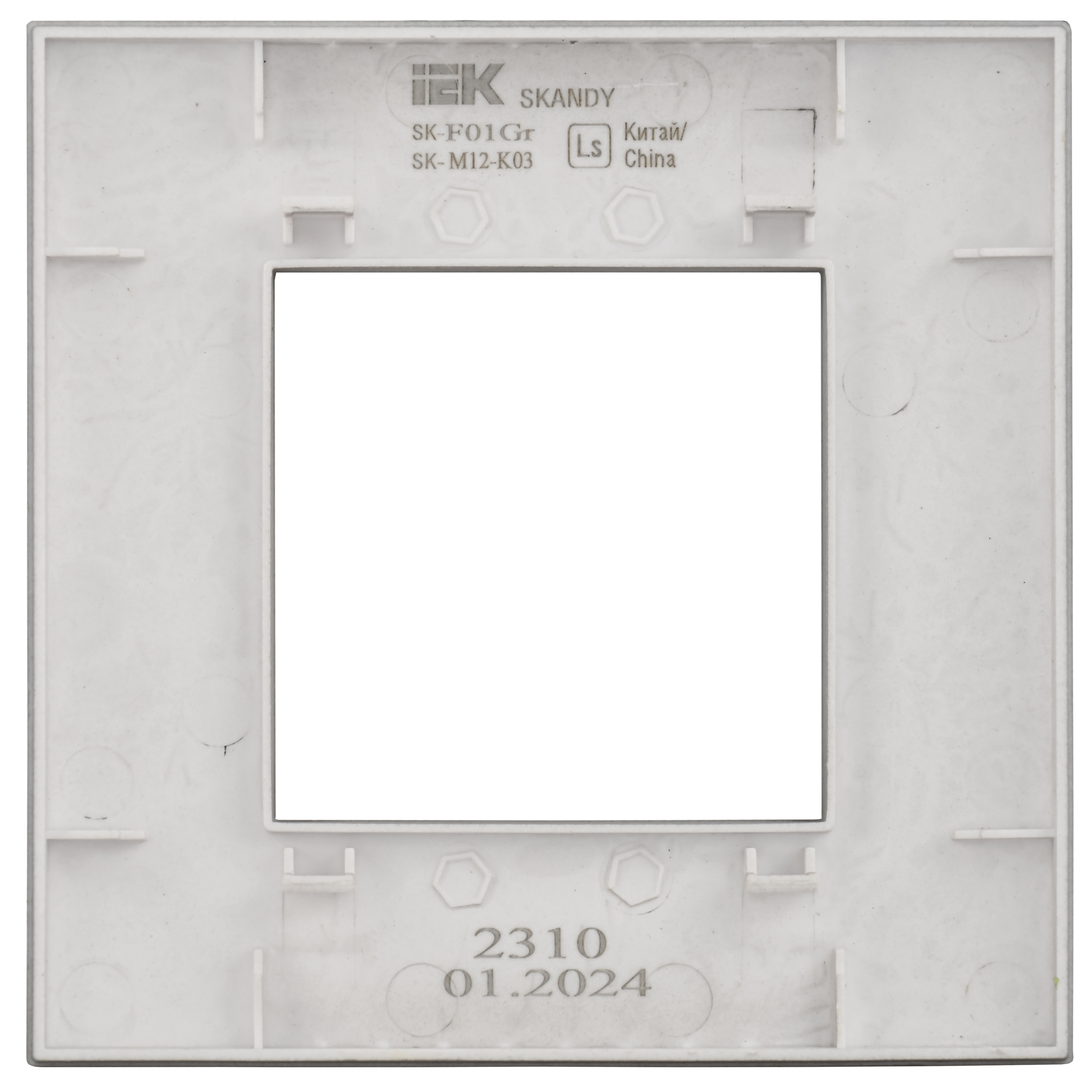 SKANDY Рамка 1-местная SK-F01Gr серый IEK