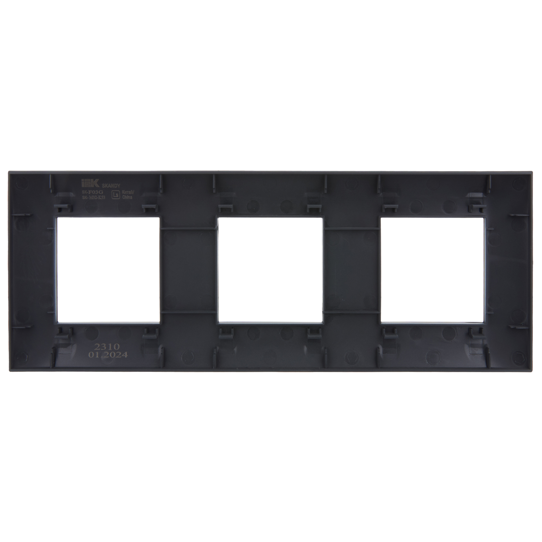 SKANDY Рамка 3-местная SK-F03G графит IEK