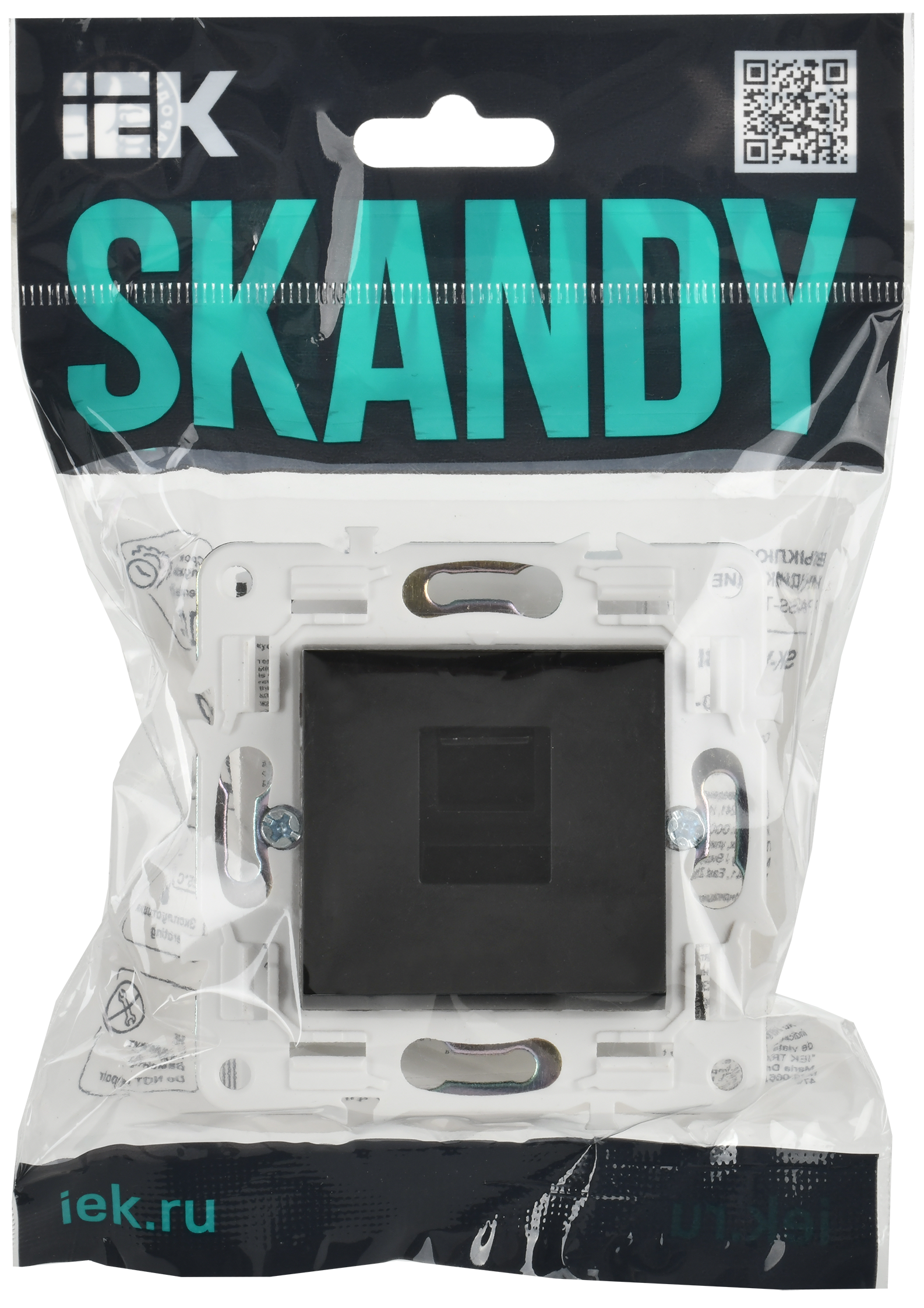 SKANDY Розетка компьютерная RJ45 кат.6 SK-K02Bl черный IEK