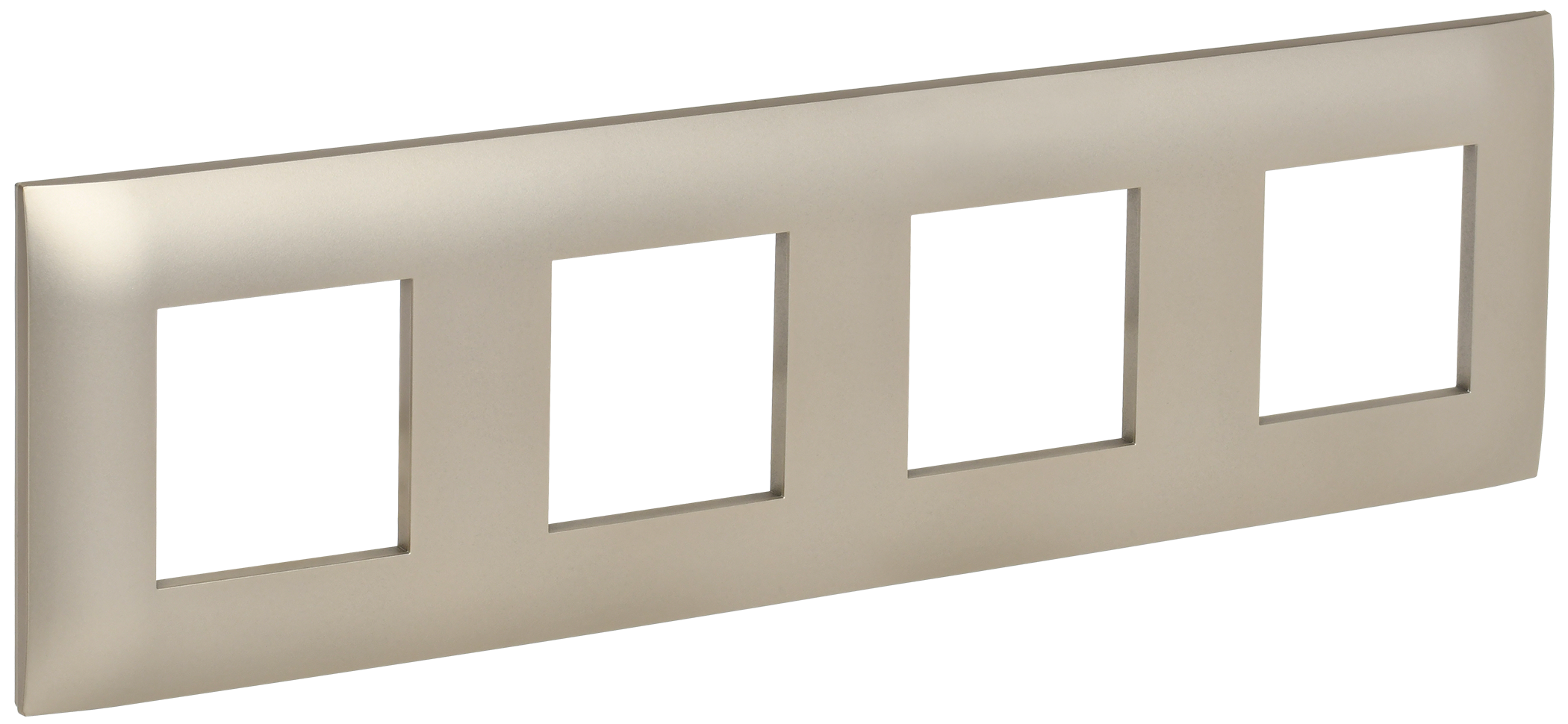 SKANDY Рамка 4-местная SK-F04Sh шампань IEK