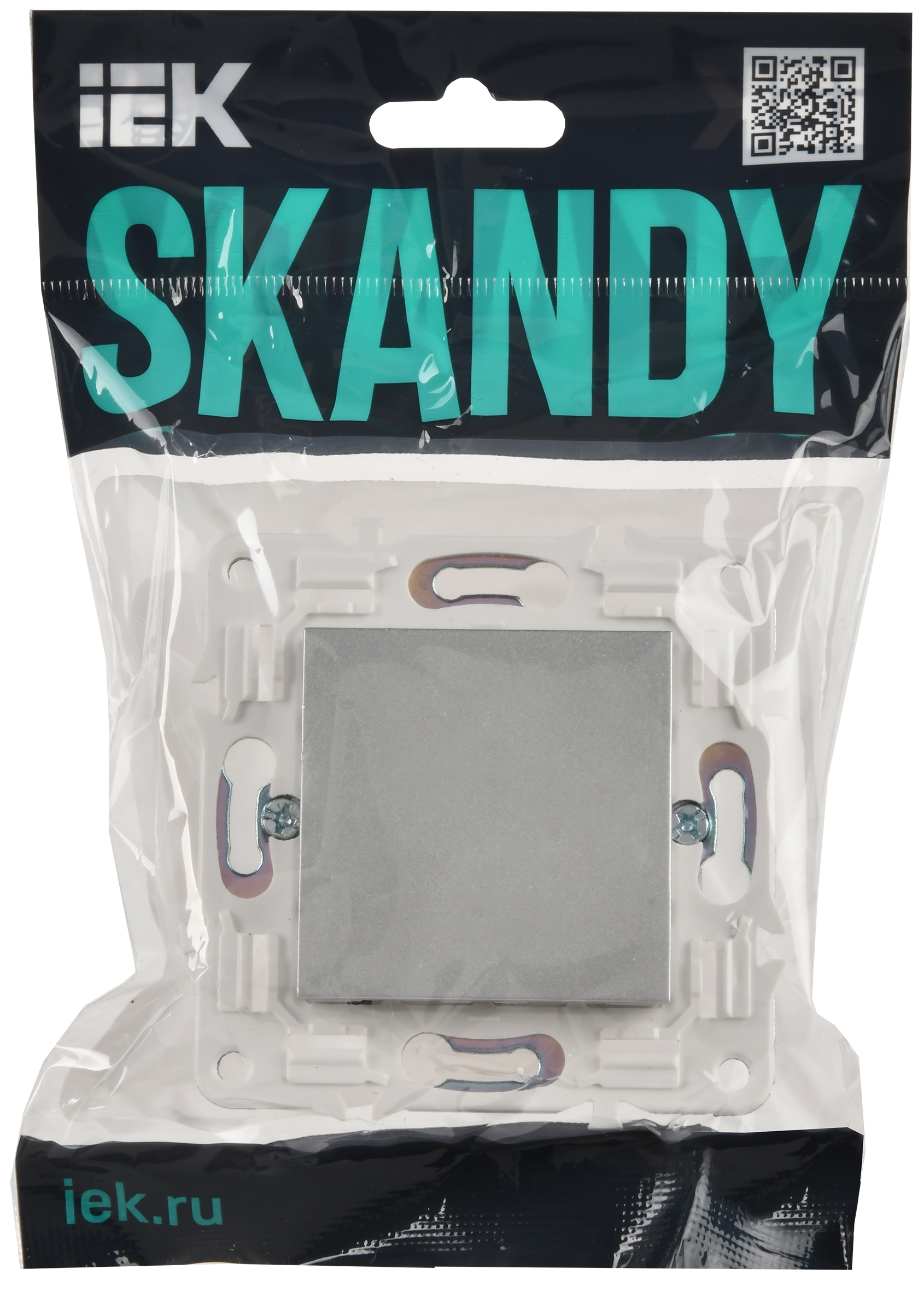 SKANDY Заглушка с суппортом SK-C01S серебряный IEK