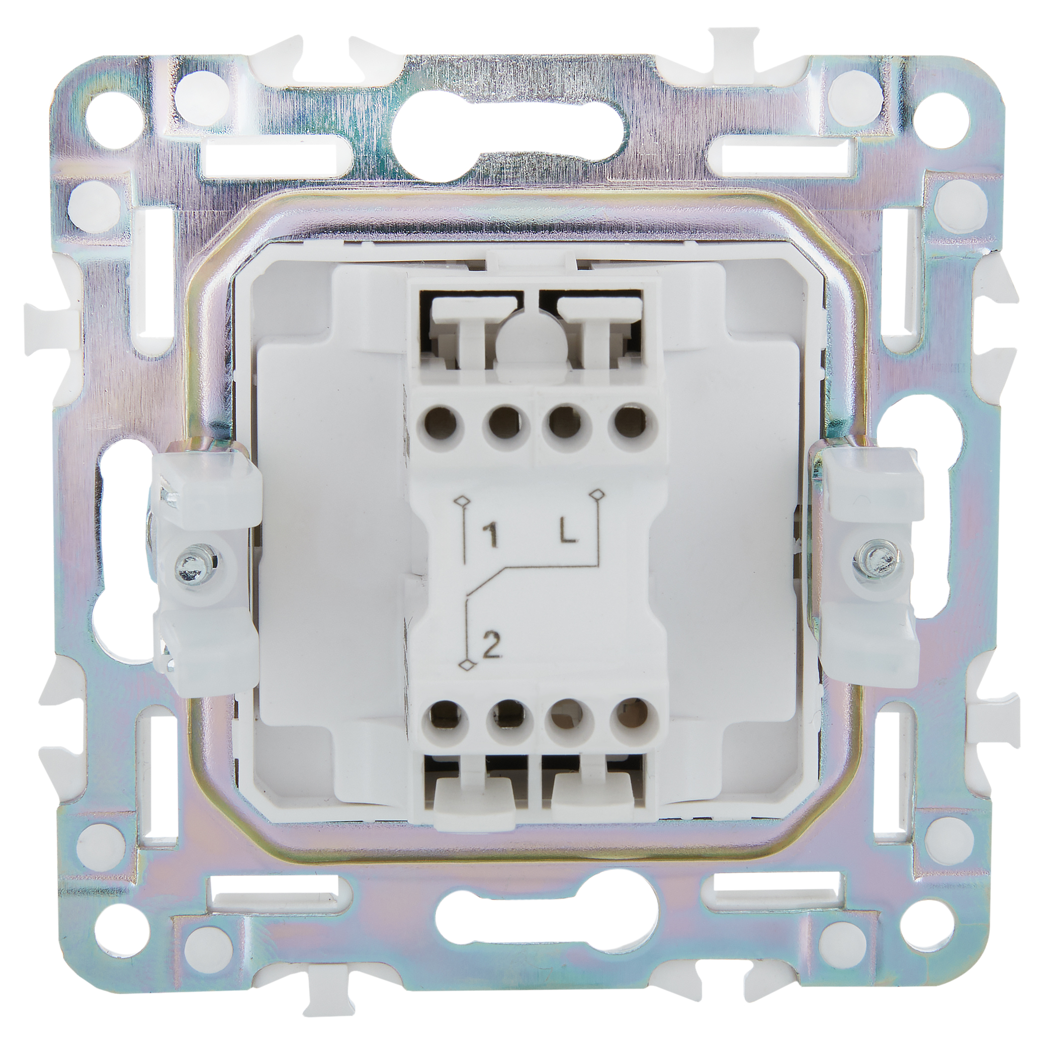 SKANDY Выключатель 1-клавишный проходной 10А SK-V02G графит IEK