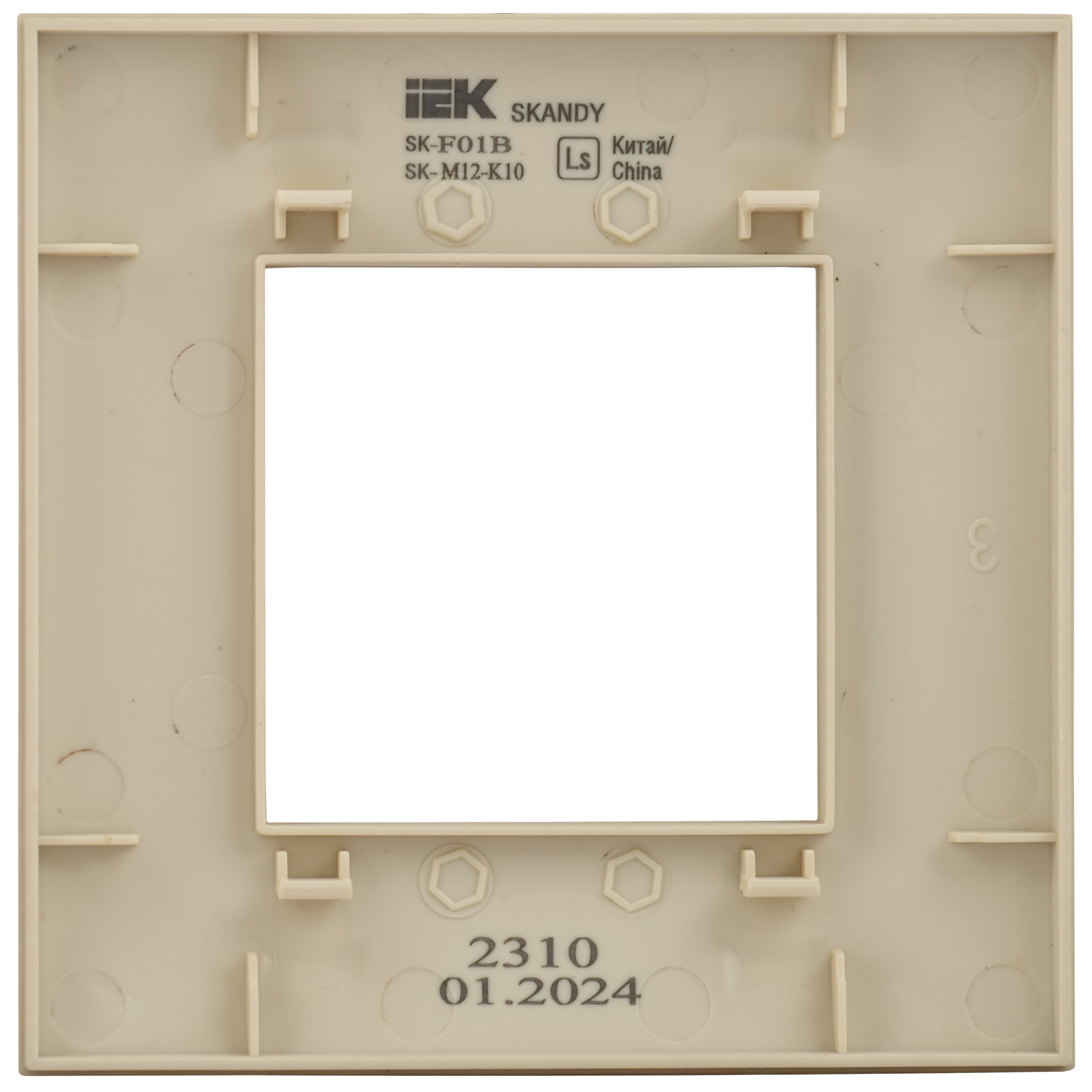SKANDY Рамка 1-местная SK-F01B бежевый IEK