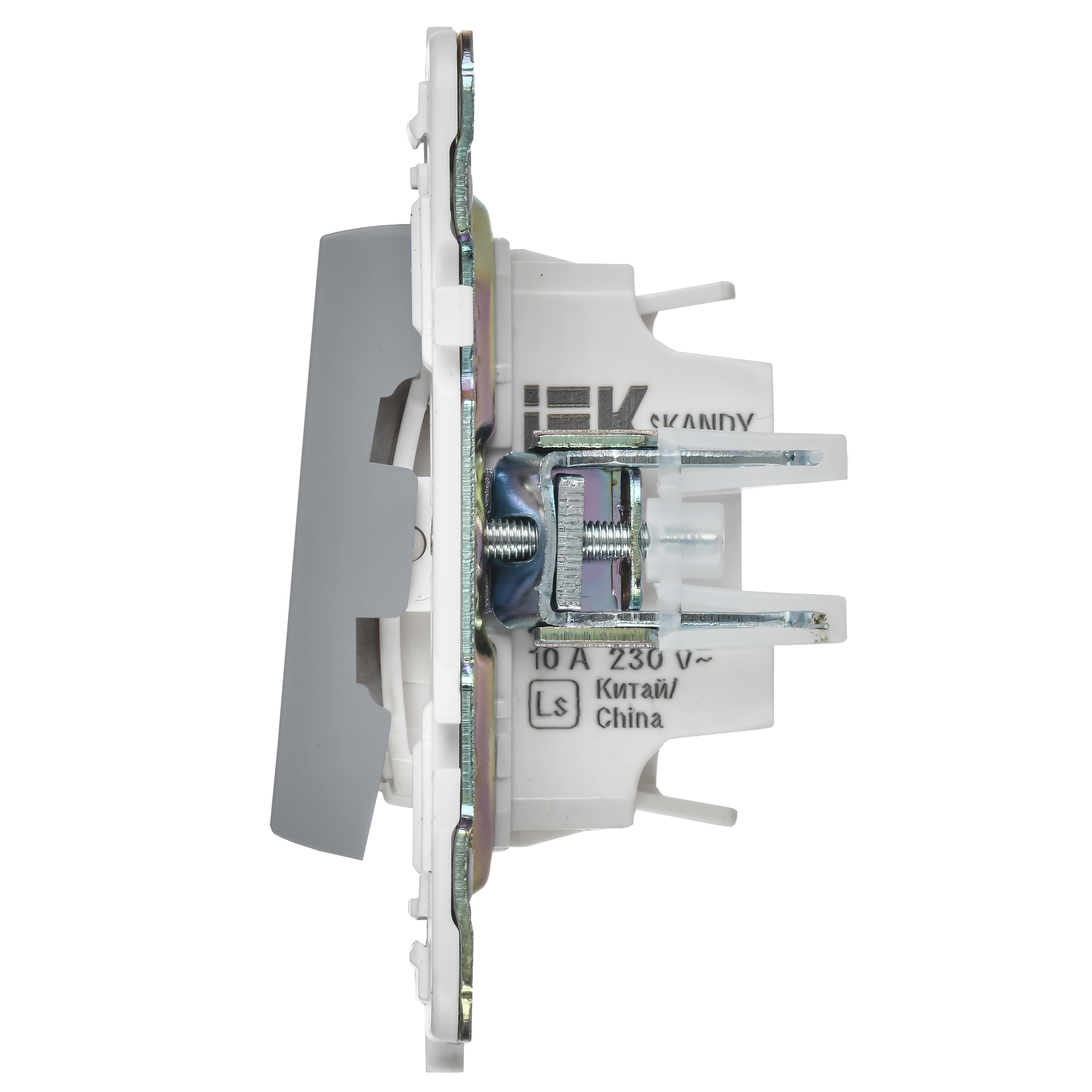 SKANDY Выключатель жалюзи 10А SK-V12Gr серый IEK