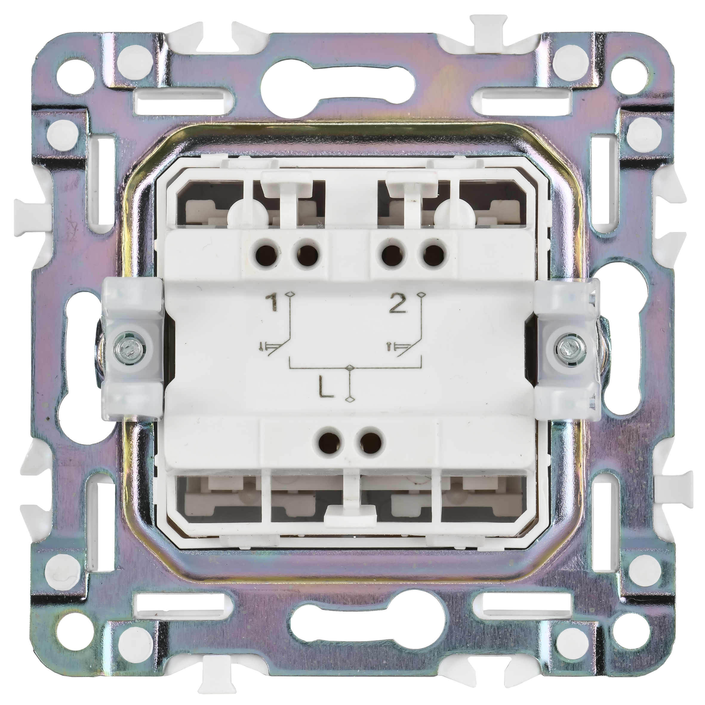 SKANDY Выключатель жалюзи 10А SK-V12Gr серый IEK