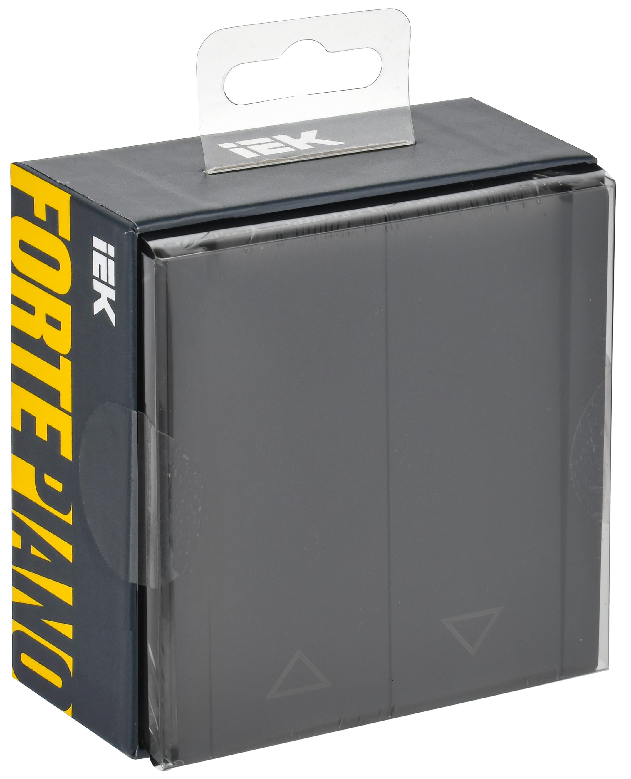 FORTE&PIANO Выключатель жалюзи 10А FP111 черный IEK