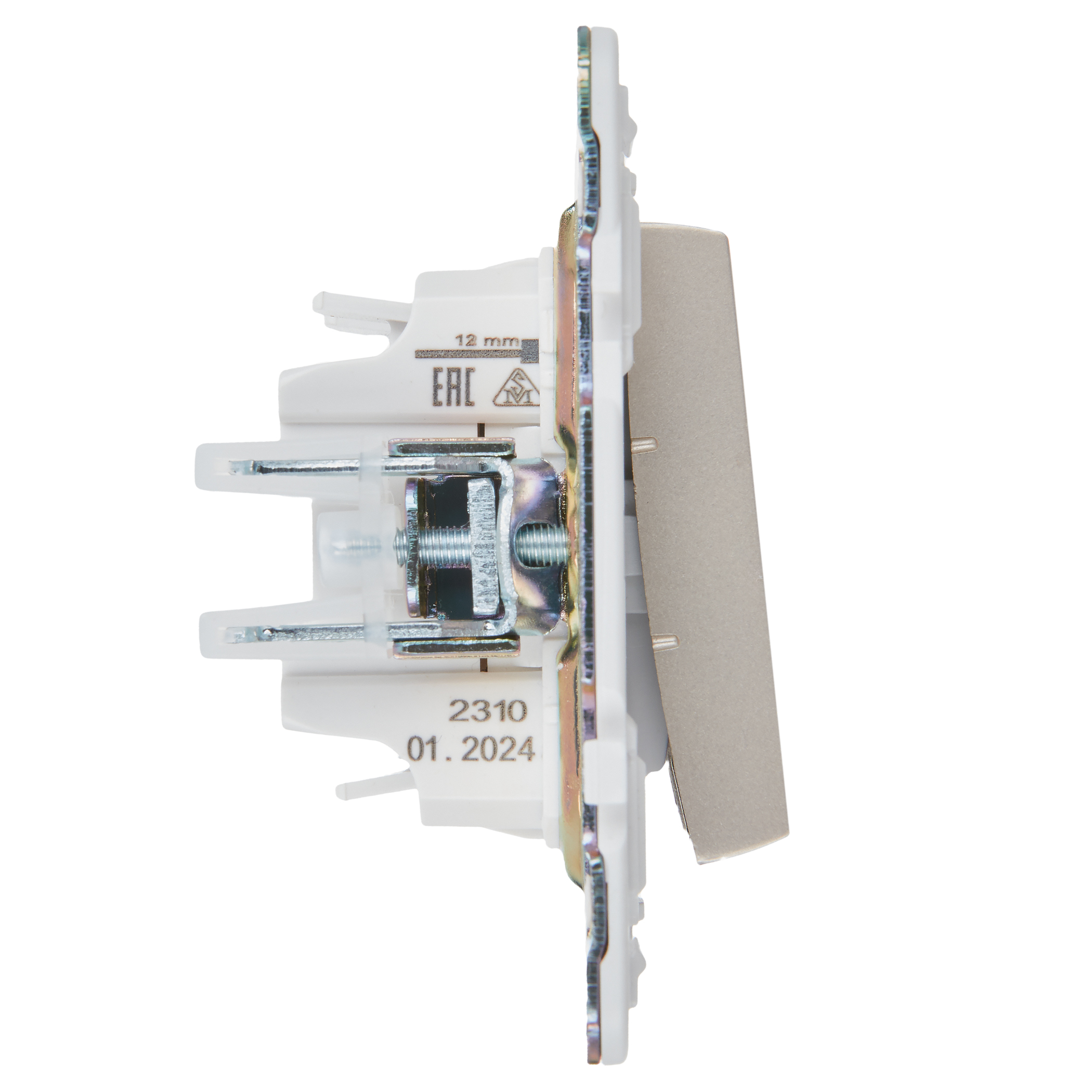 SKANDY Выключатель 3-клавишный 10А SK-V11Sh шампань IEK