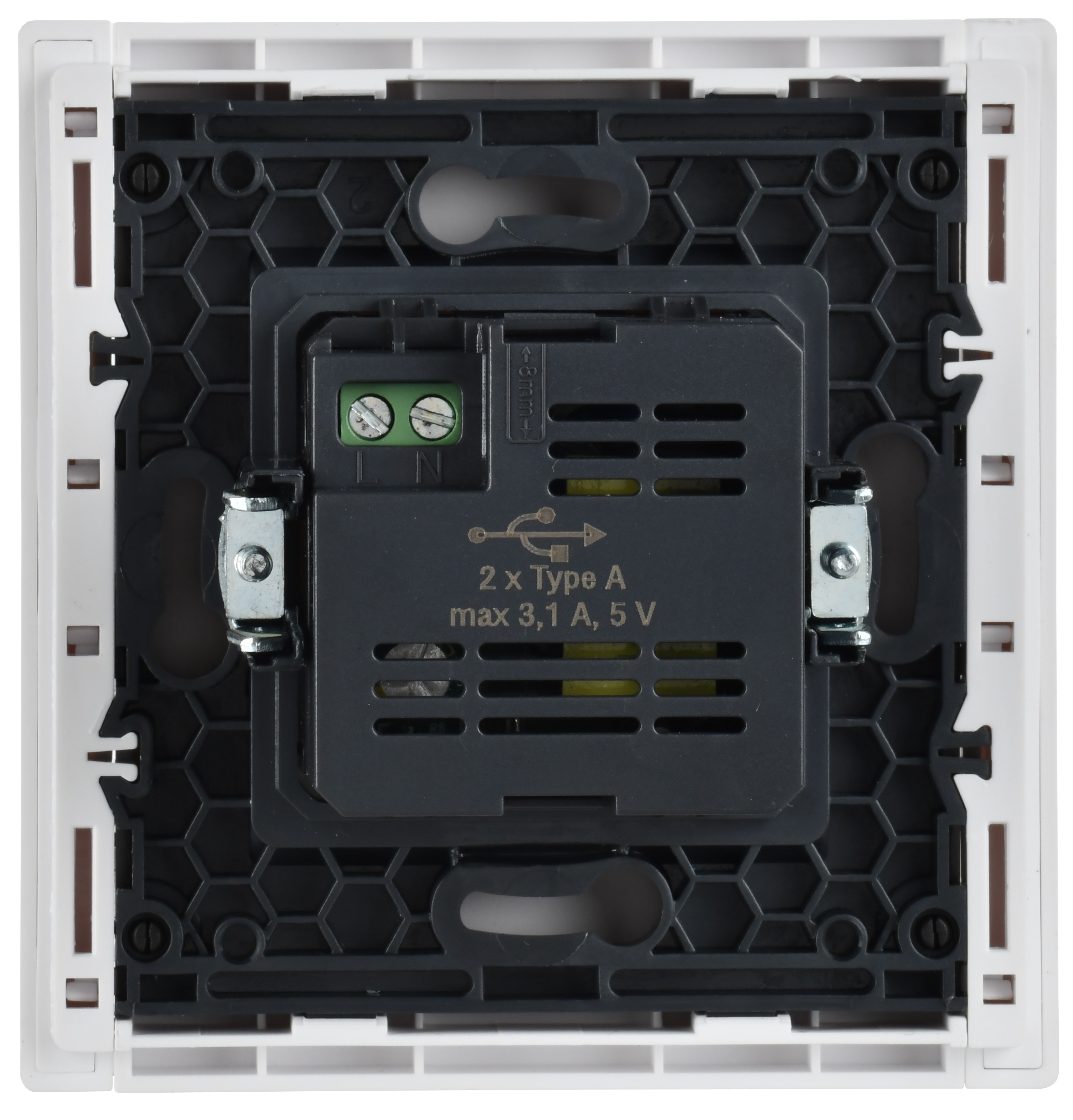 FORTE&PIANO Розетка USB A+A 3,1А FP249 белый IEK