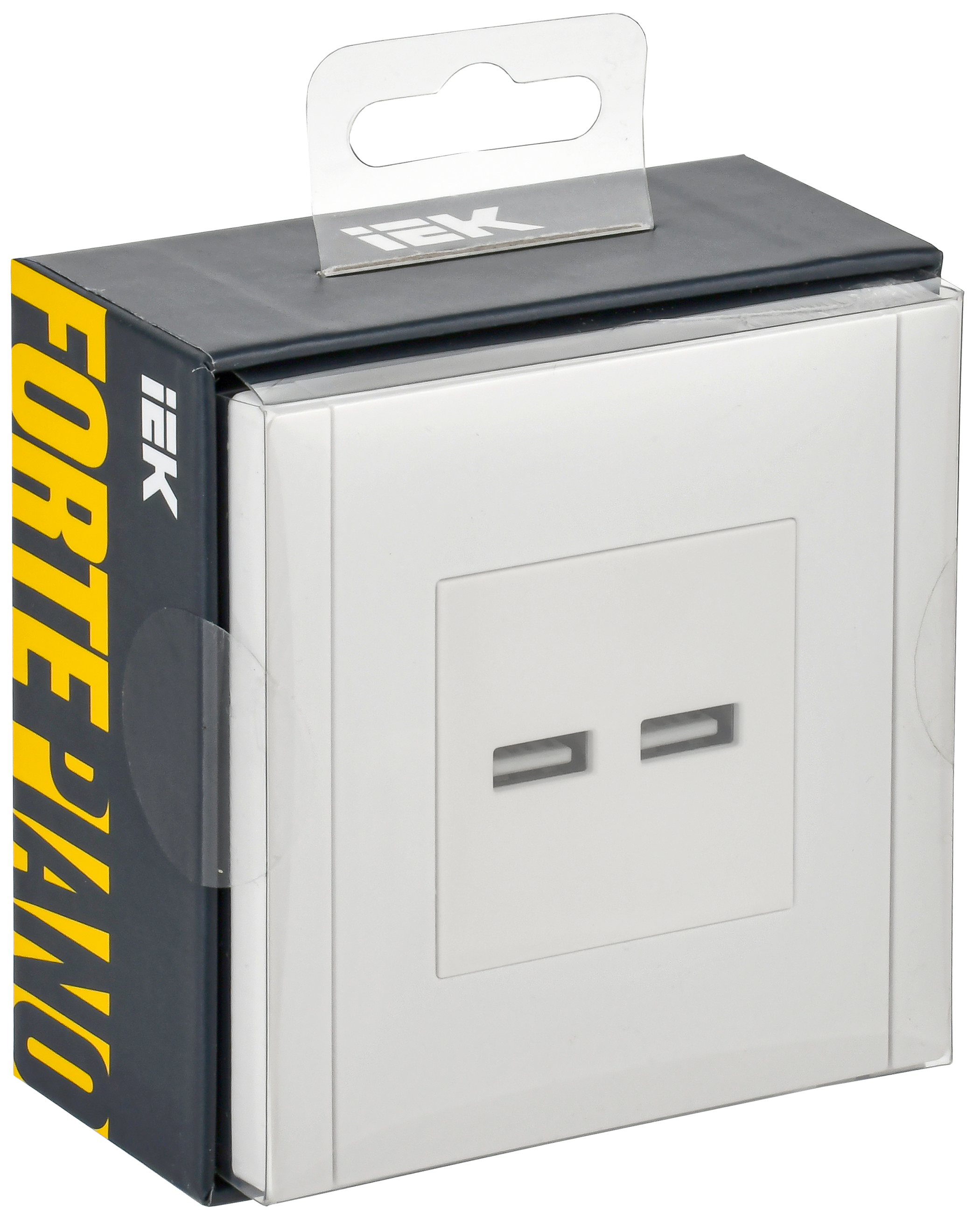 FORTE&PIANO Розетка USB A+A 3,1А FP249 белый IEK