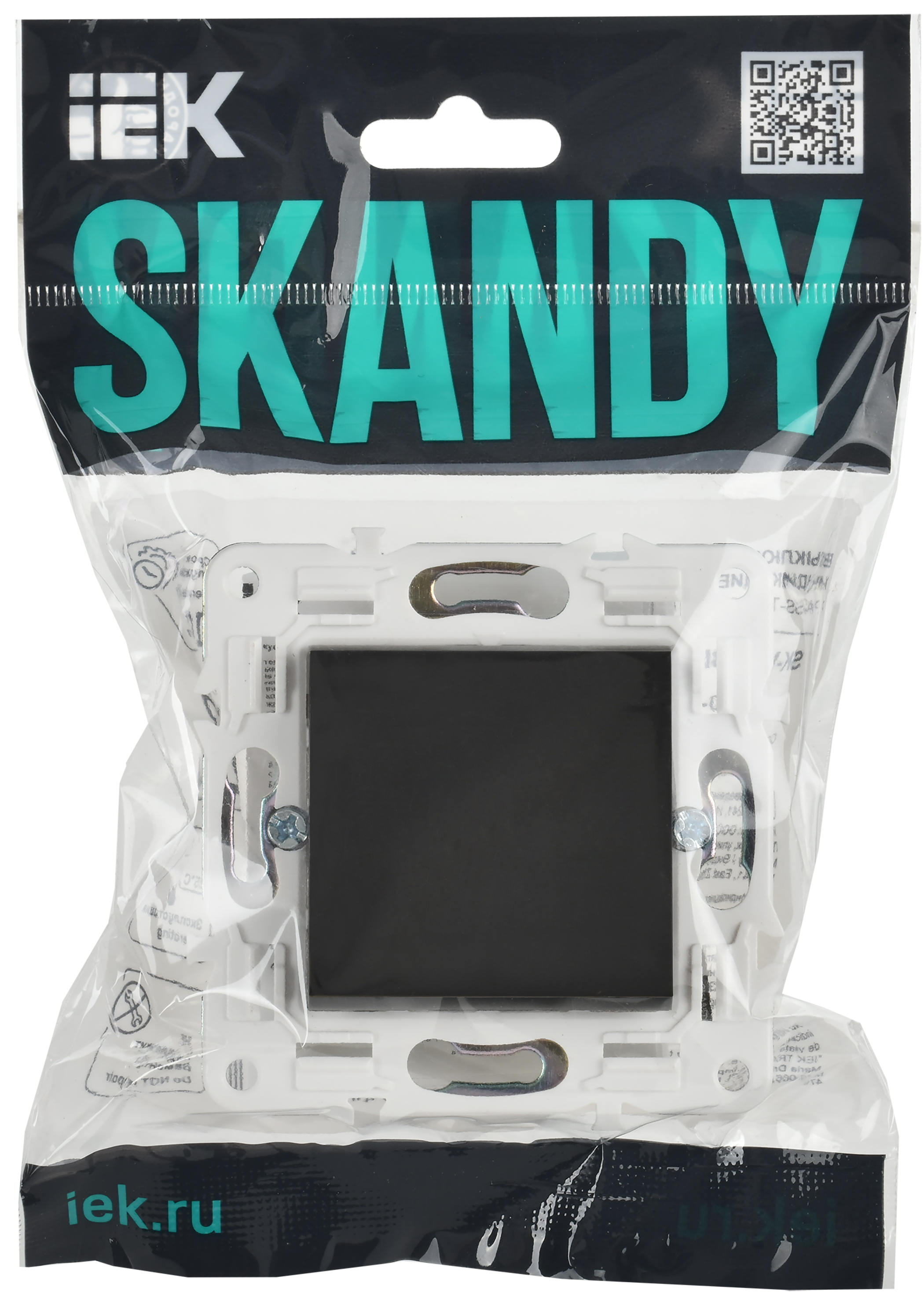 SKANDY Выключатель 1-клавишный проходной 10А SK-V02T титан IEK