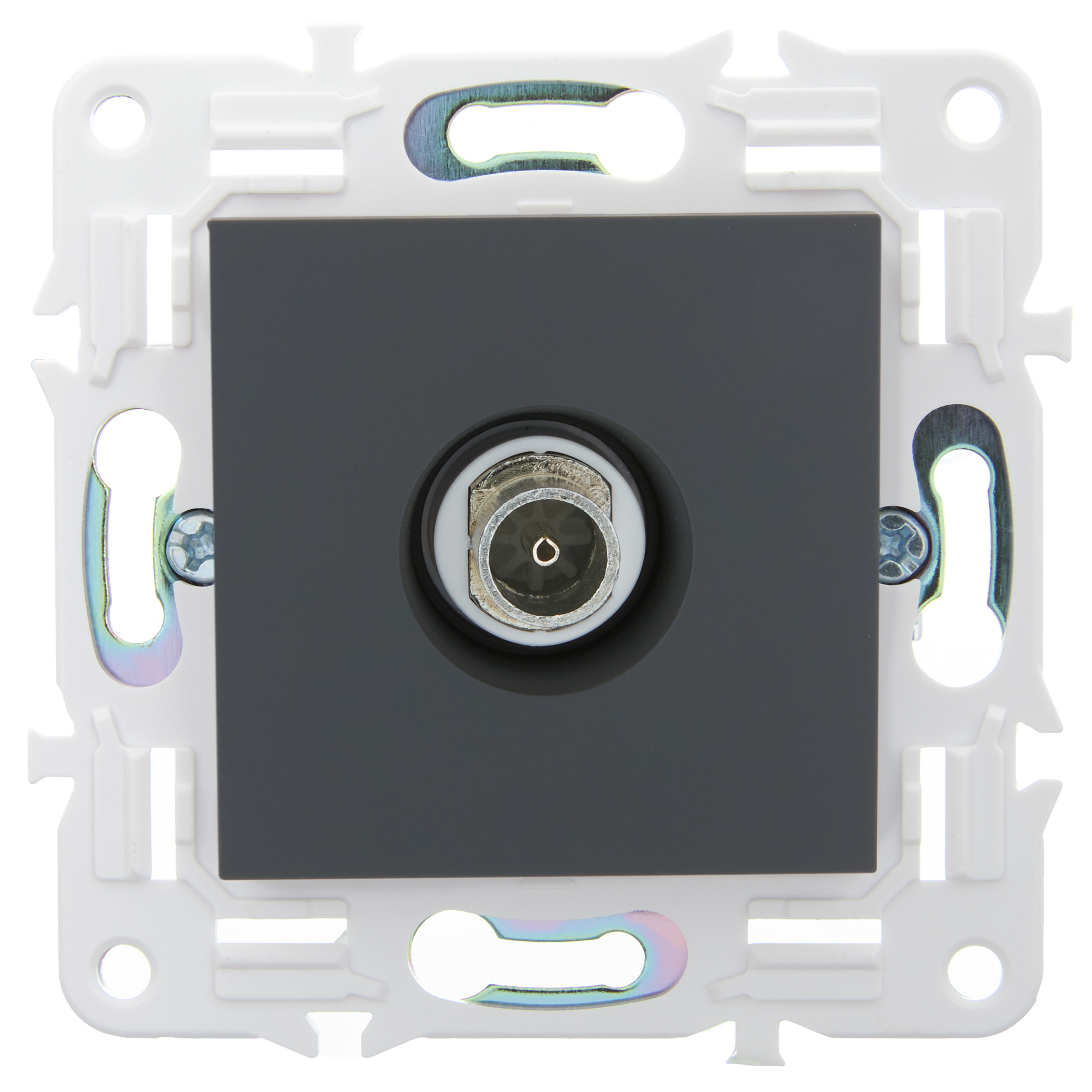 SKANDY Розетка TV оконечная SK-A12G графит IEK