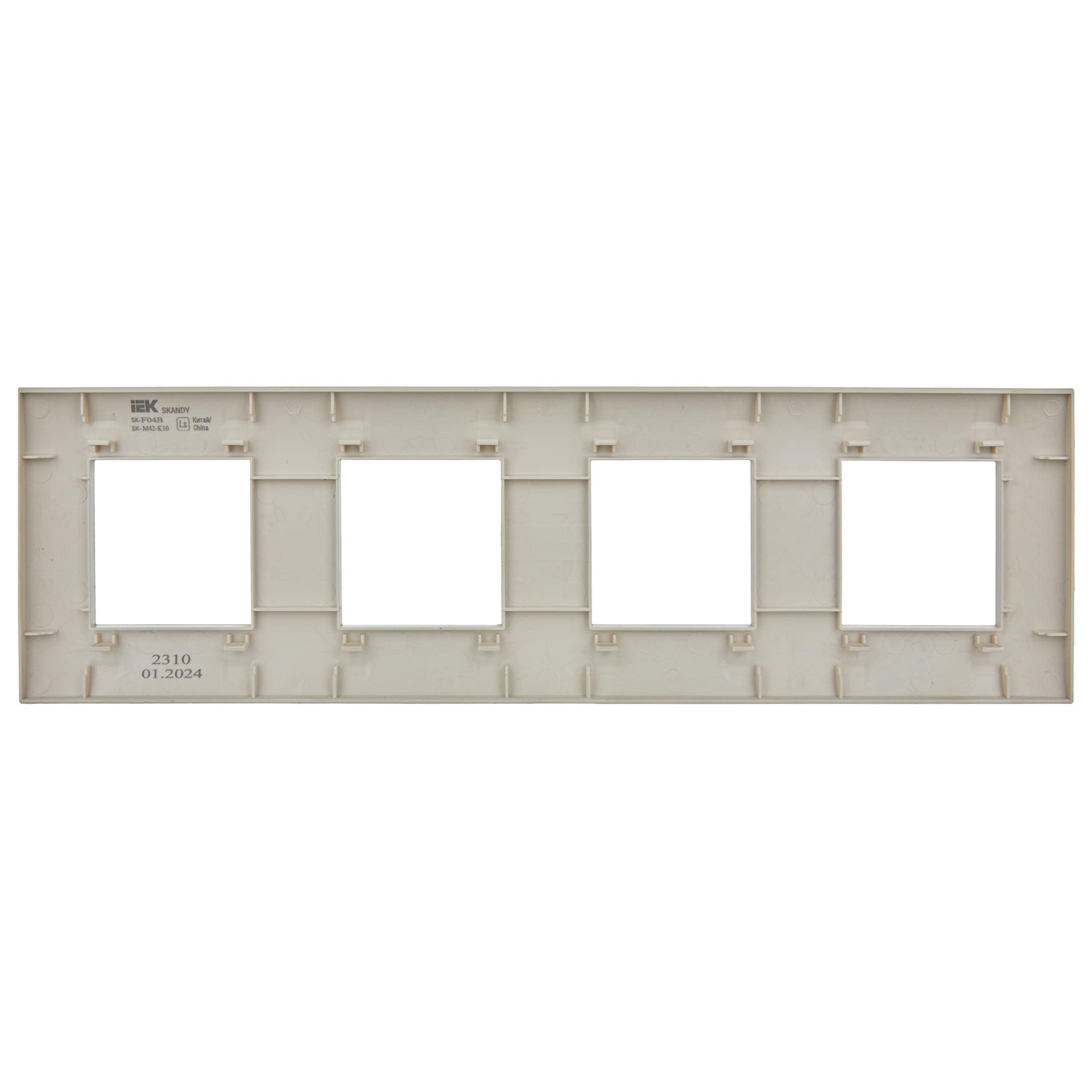 SKANDY Рамка 4-местная SK-F01B бежевый IEK