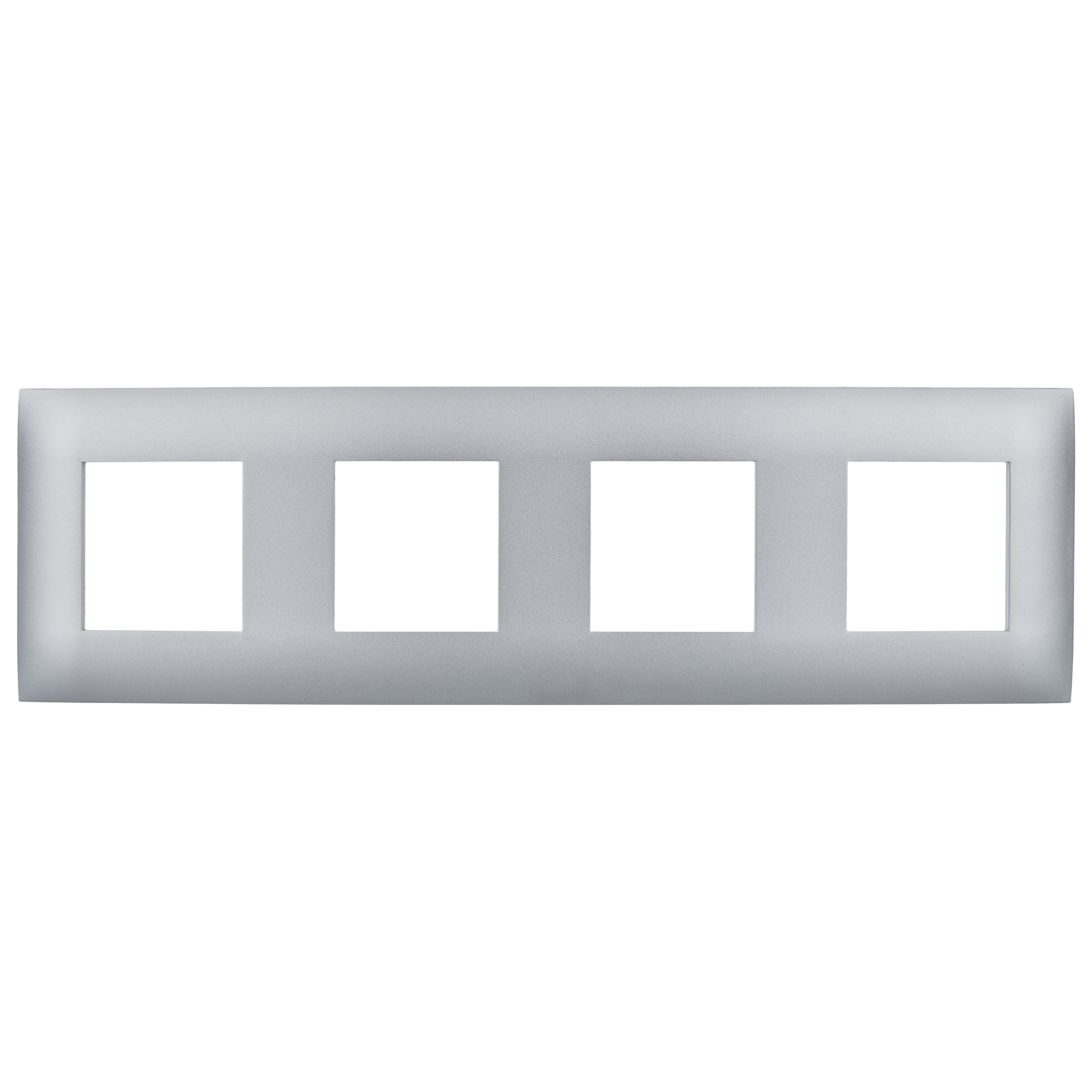 SKANDY Рамка 4-местная SK-F04S серебряный IEK
