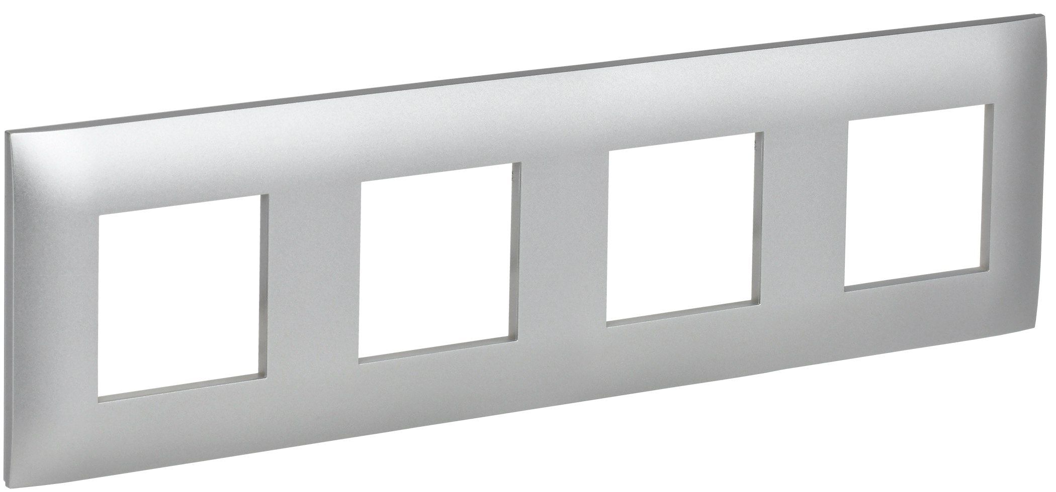 SKANDY Рамка 4-местная SK-F04S серебряный IEK