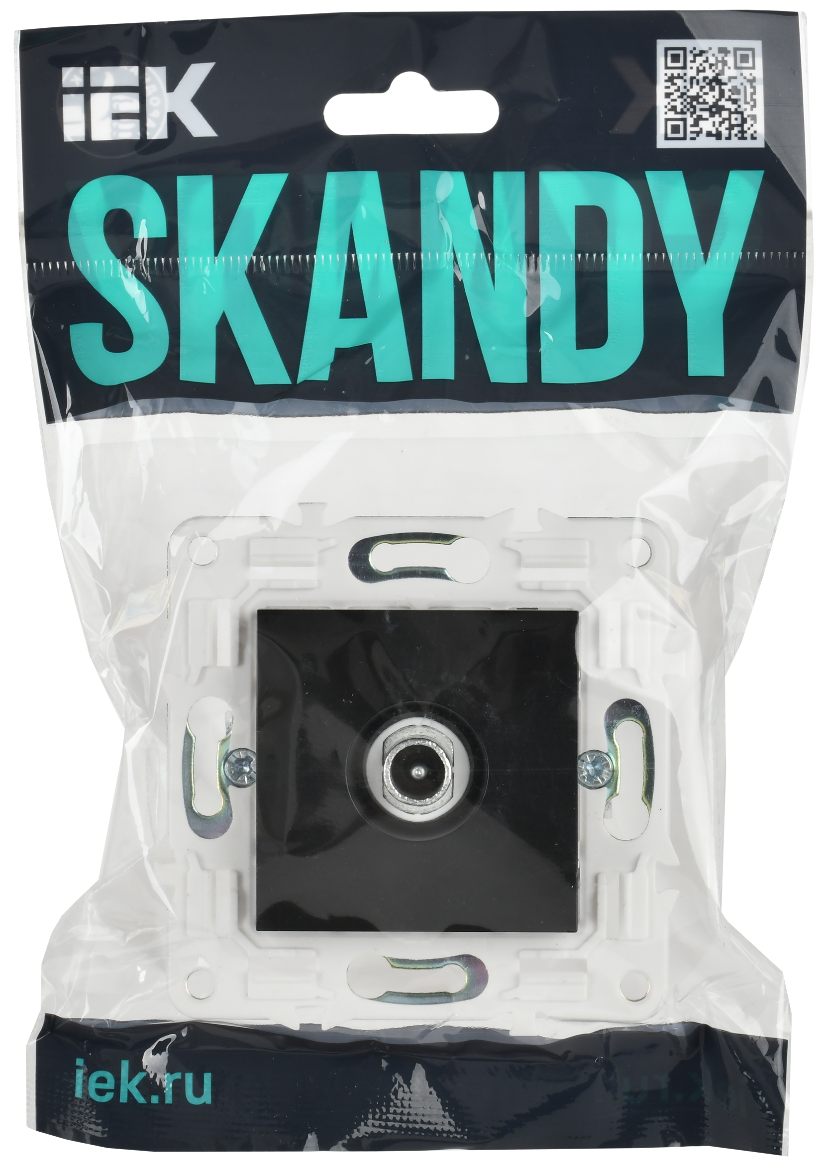 SKANDY Розетка TV проходная SK-A17Bl черный IEK