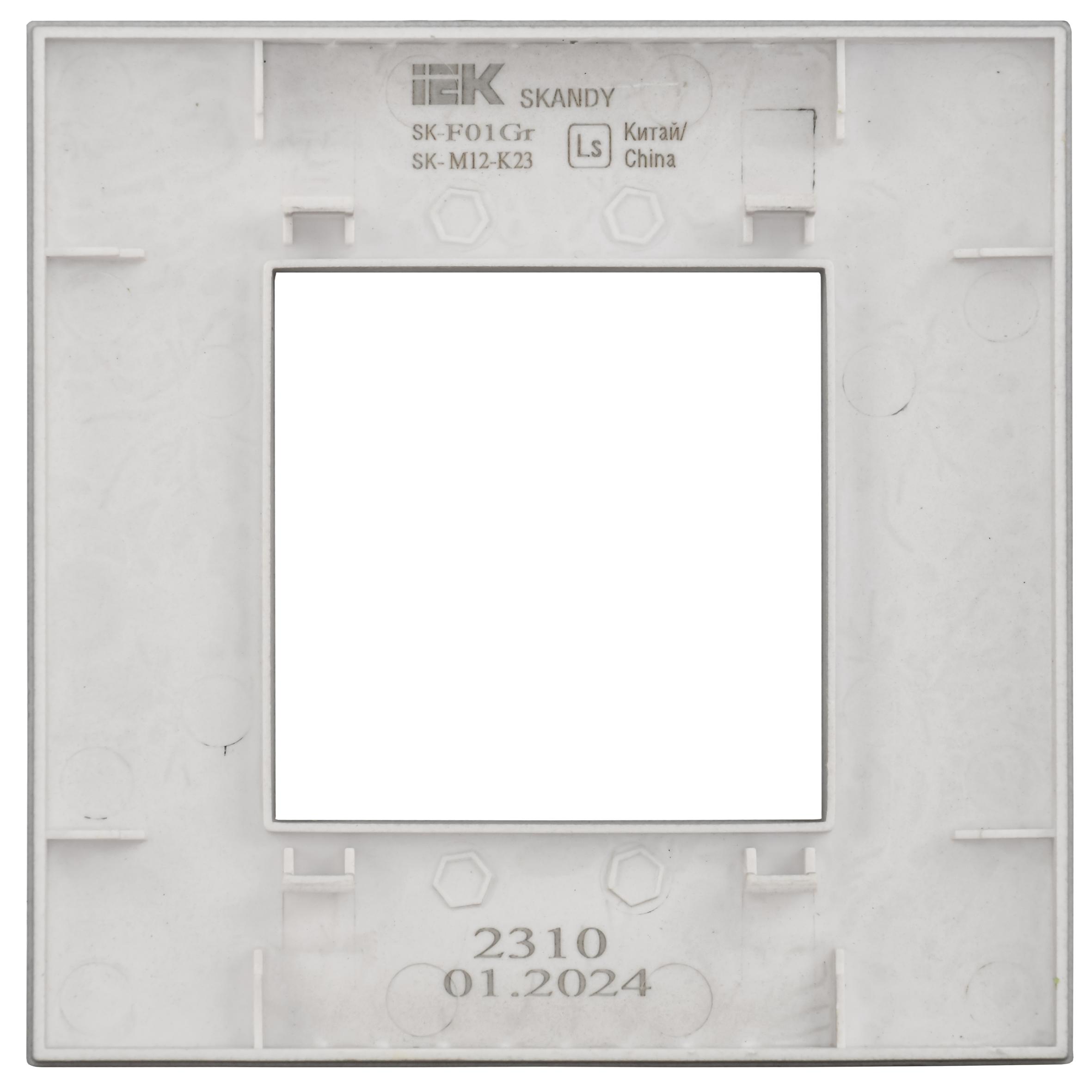 SKANDY Рамка 1-местная SK-F01S серебряный IEK