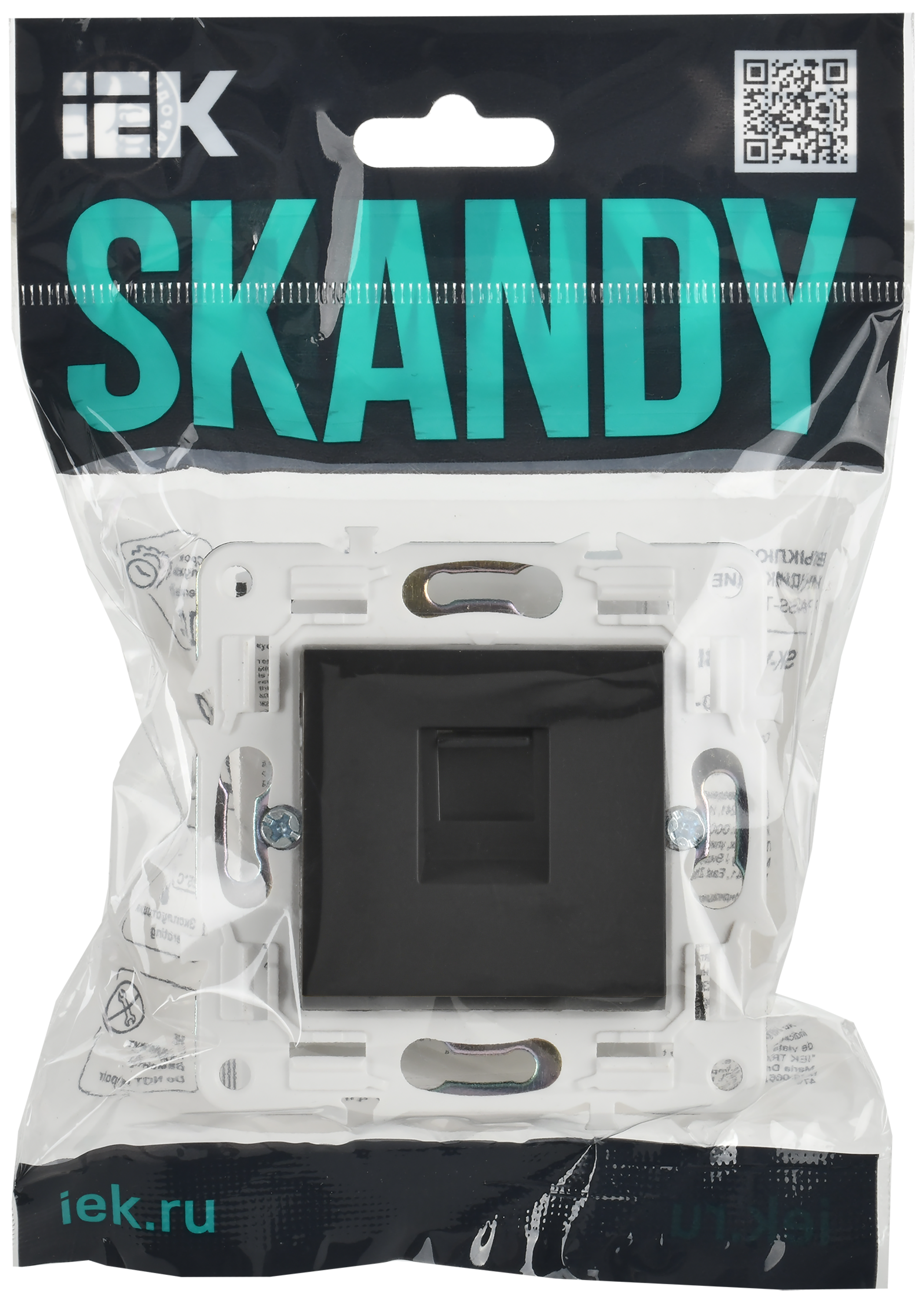SKANDY Розетка компьютерная RJ45 кат.5E SK-K01T титан IEK