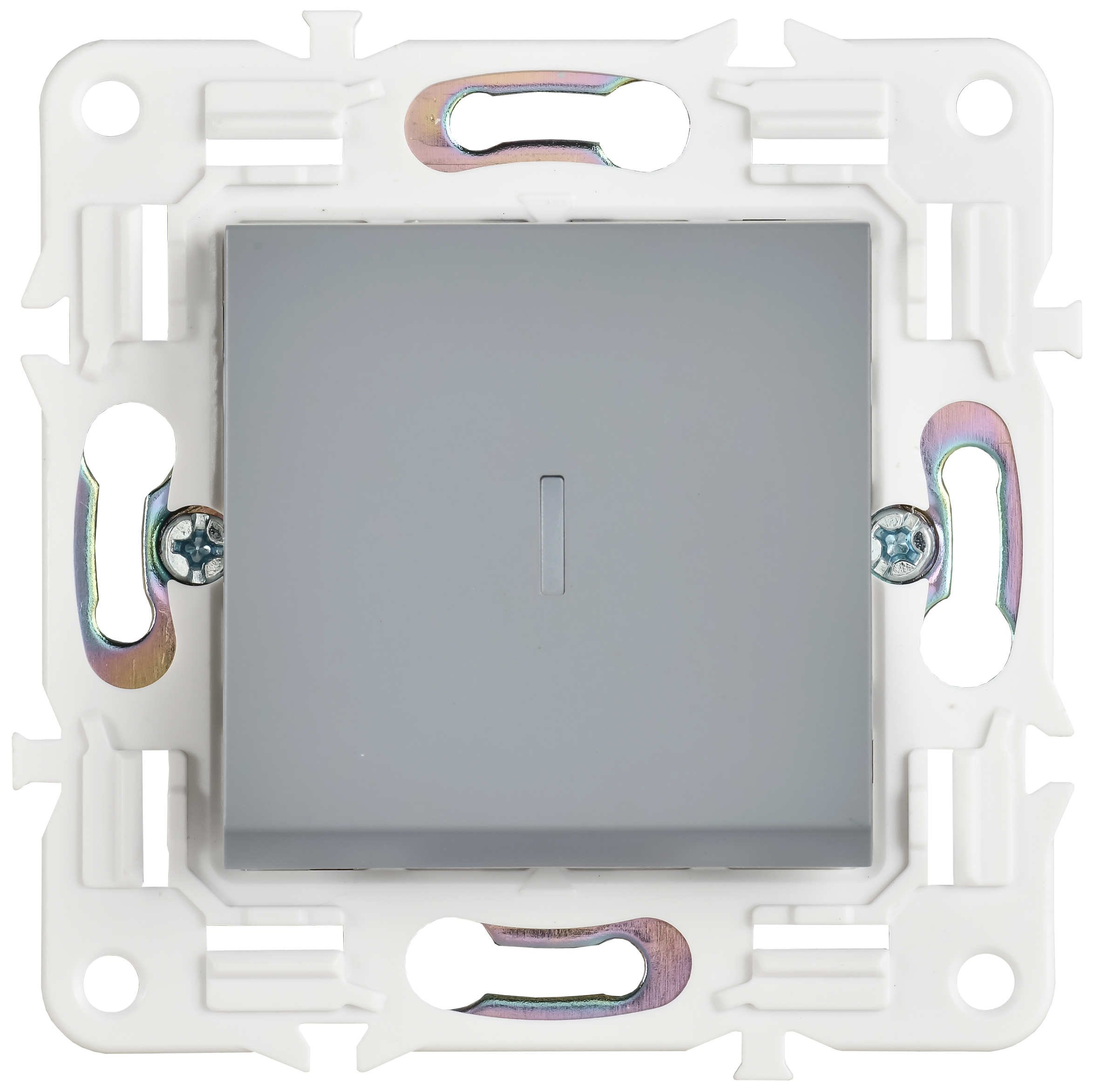 SKANDY Выключатель 1-клавишный проходной с индикацией 10А SK-V08Gr серый IEK