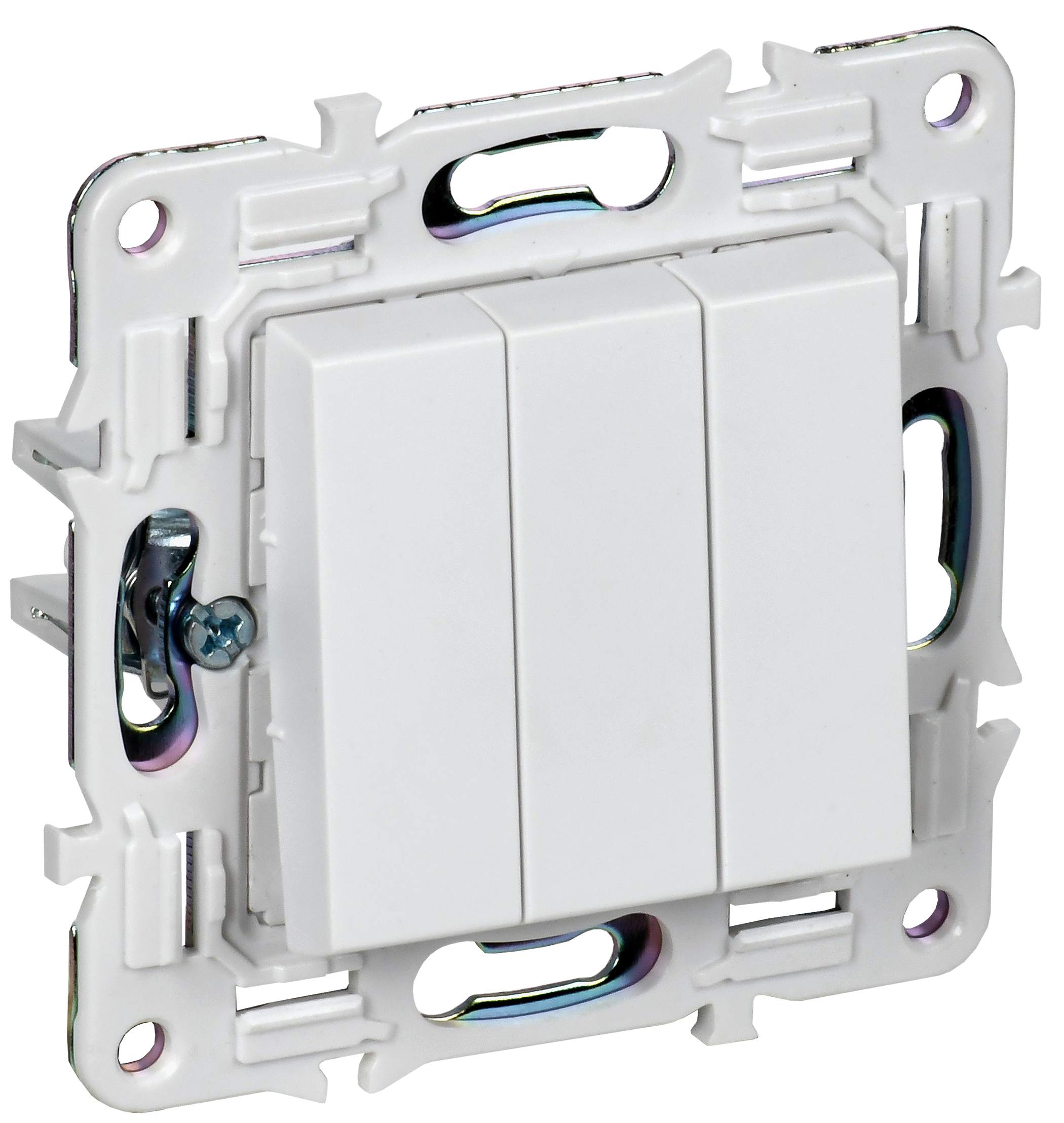 SKANDY Выключатель 3-клавишный 10А SK-V11W арктический белый IEK