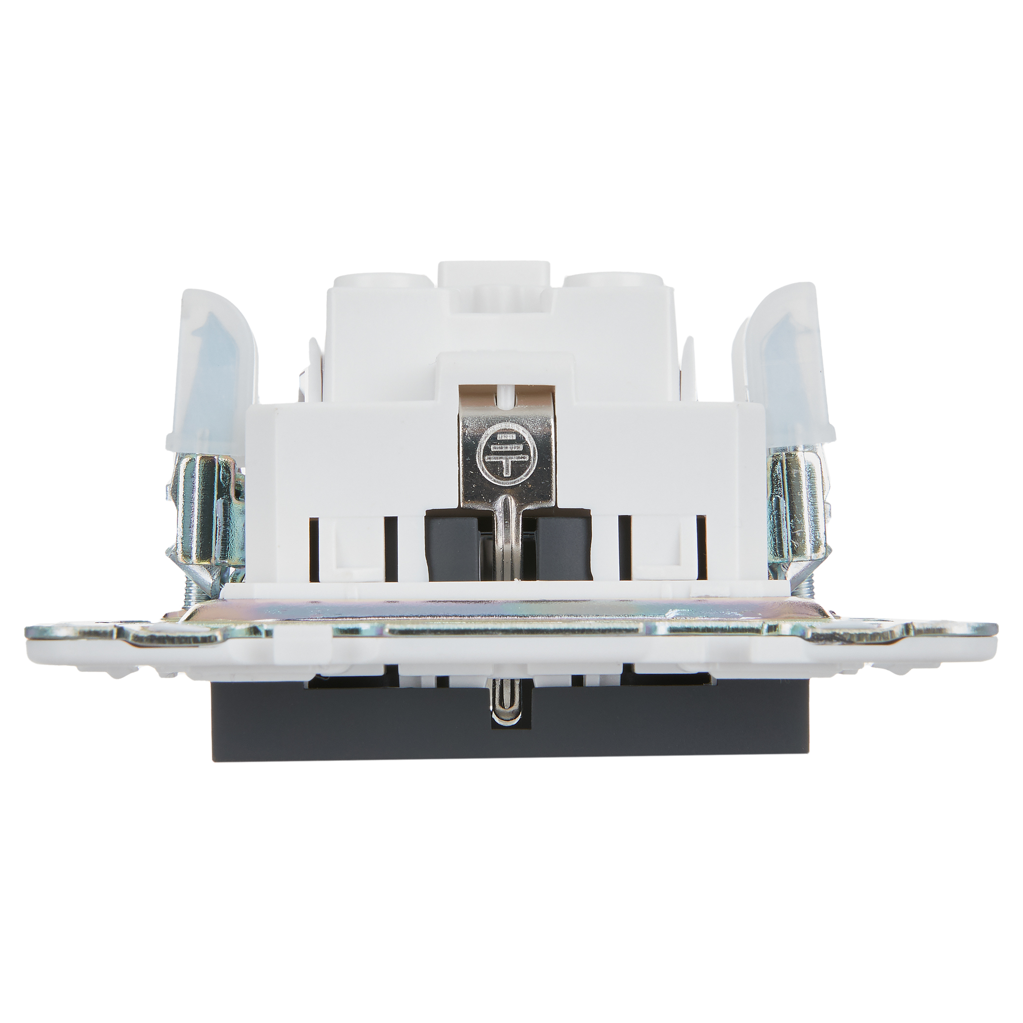 SKANDY Розетка с заземлением без защитных шторок 16А SK-R05G графит IEK